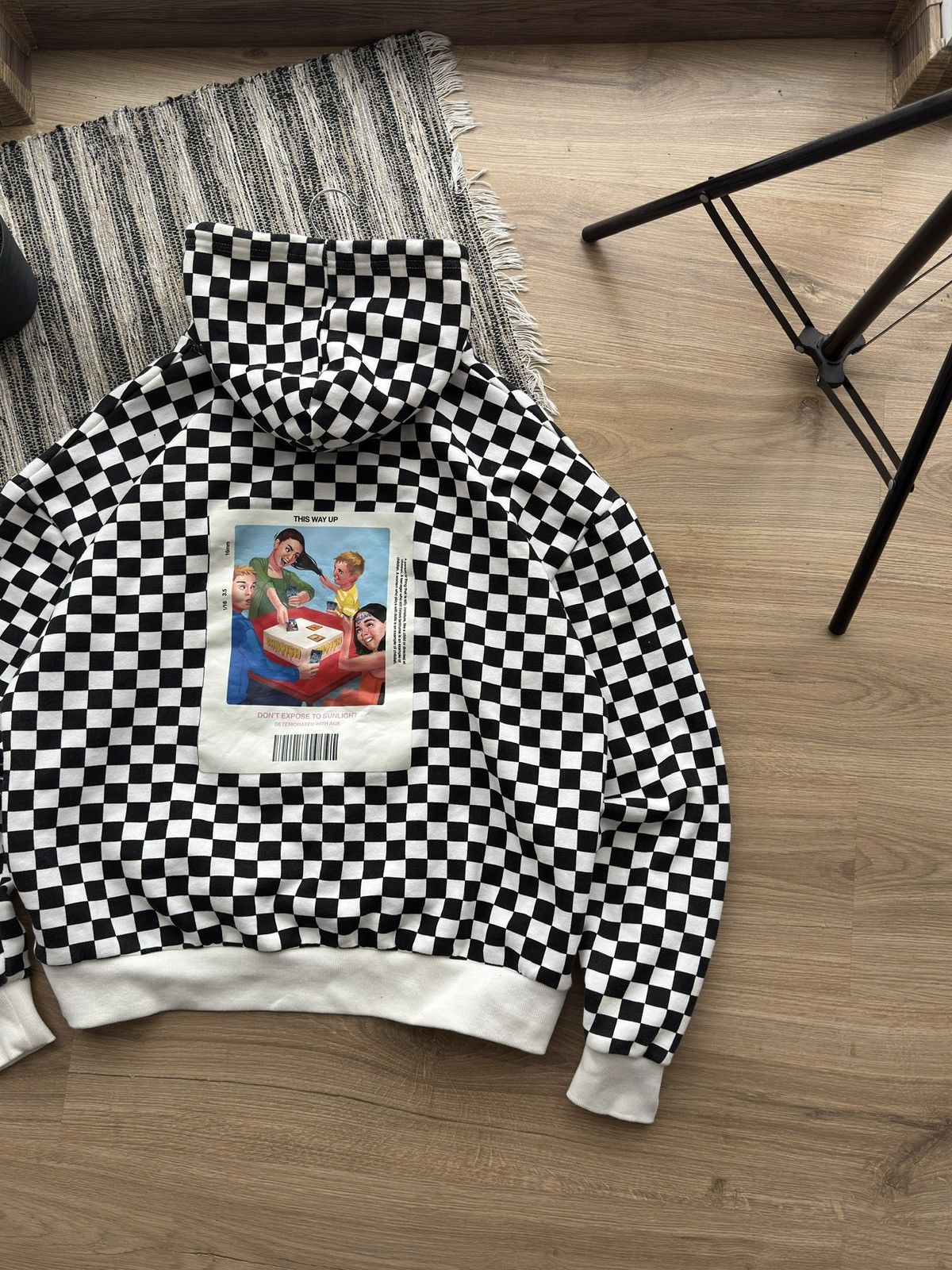 CHILDS Childish TGH Checked White Hoodie Size M Men Size US M / EU 48-50 / 2 - 7 Thumbnail