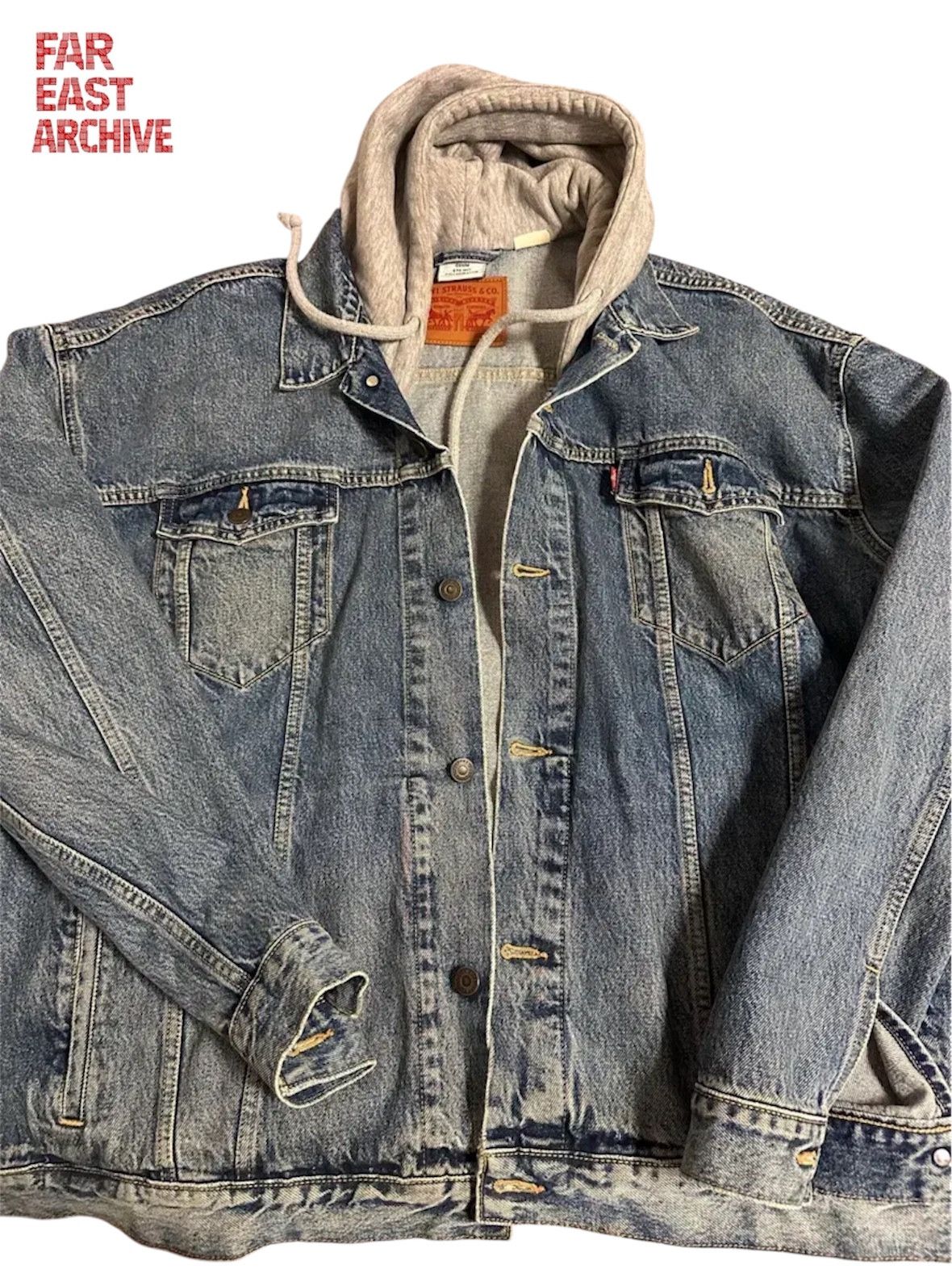 Vetements Vetements X Levi's Denim Hoodie Jacket Size US S / EU 44-46 / 1 - 1 Thumbnail