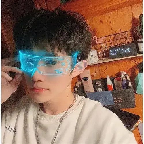 Japanese Brand × Vintage LED Luminous Sunglasses Vintage Punk Size ONE SIZE - 1 Thumbnail
