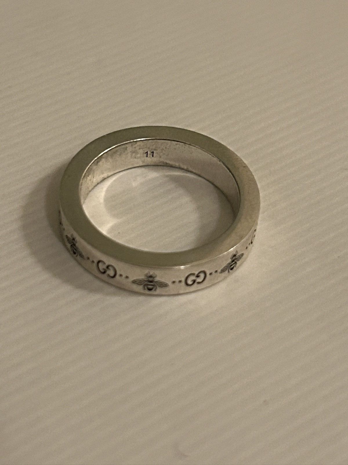 Gucci Gucci Marmont Bee 925 Sterling Silver 925 Ring Size ONE SIZE - 7 Thumbnail