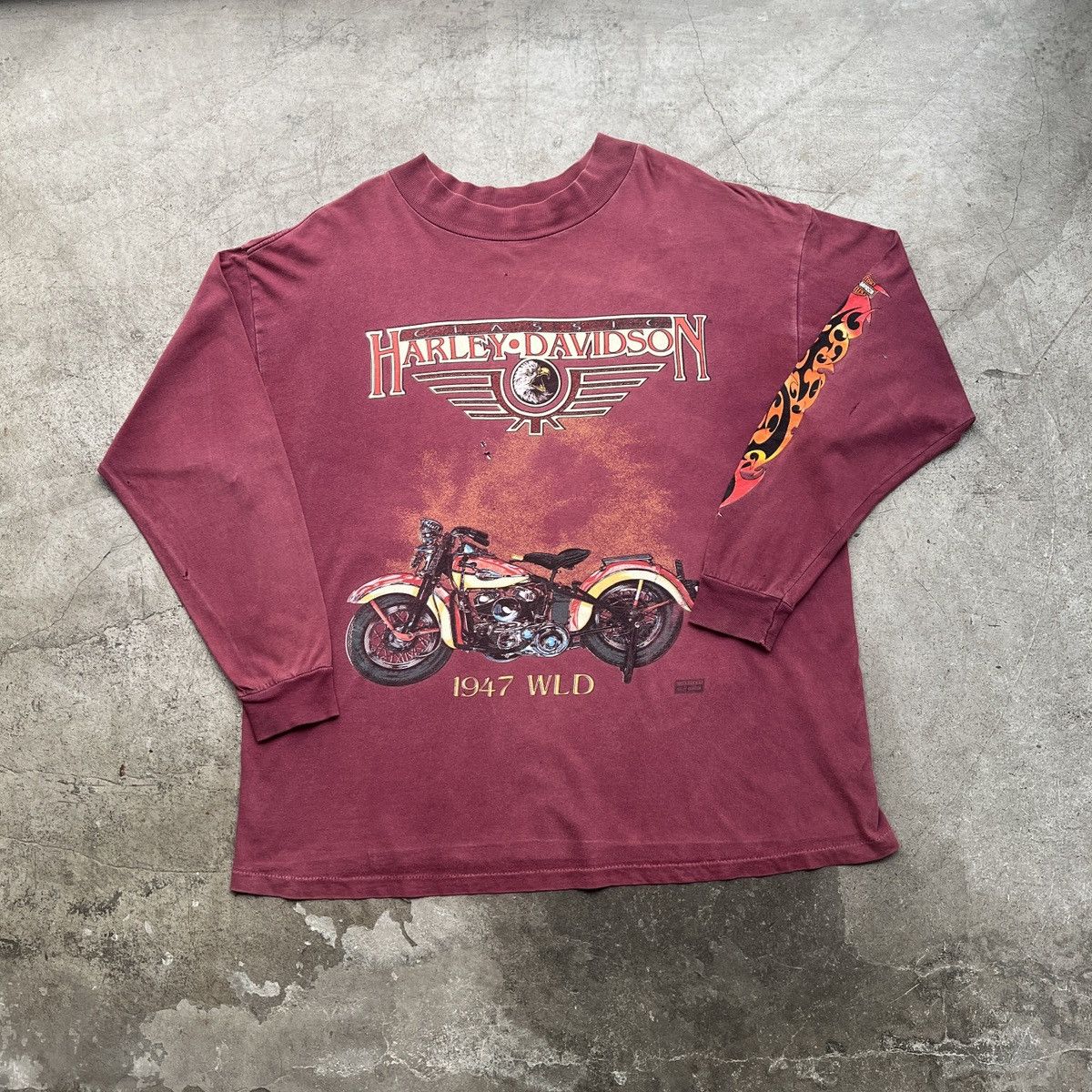 Vintage Vintage Harley Davidson - 1990S Size US L / EU 52-54 / 3 - 1 Thumbnail