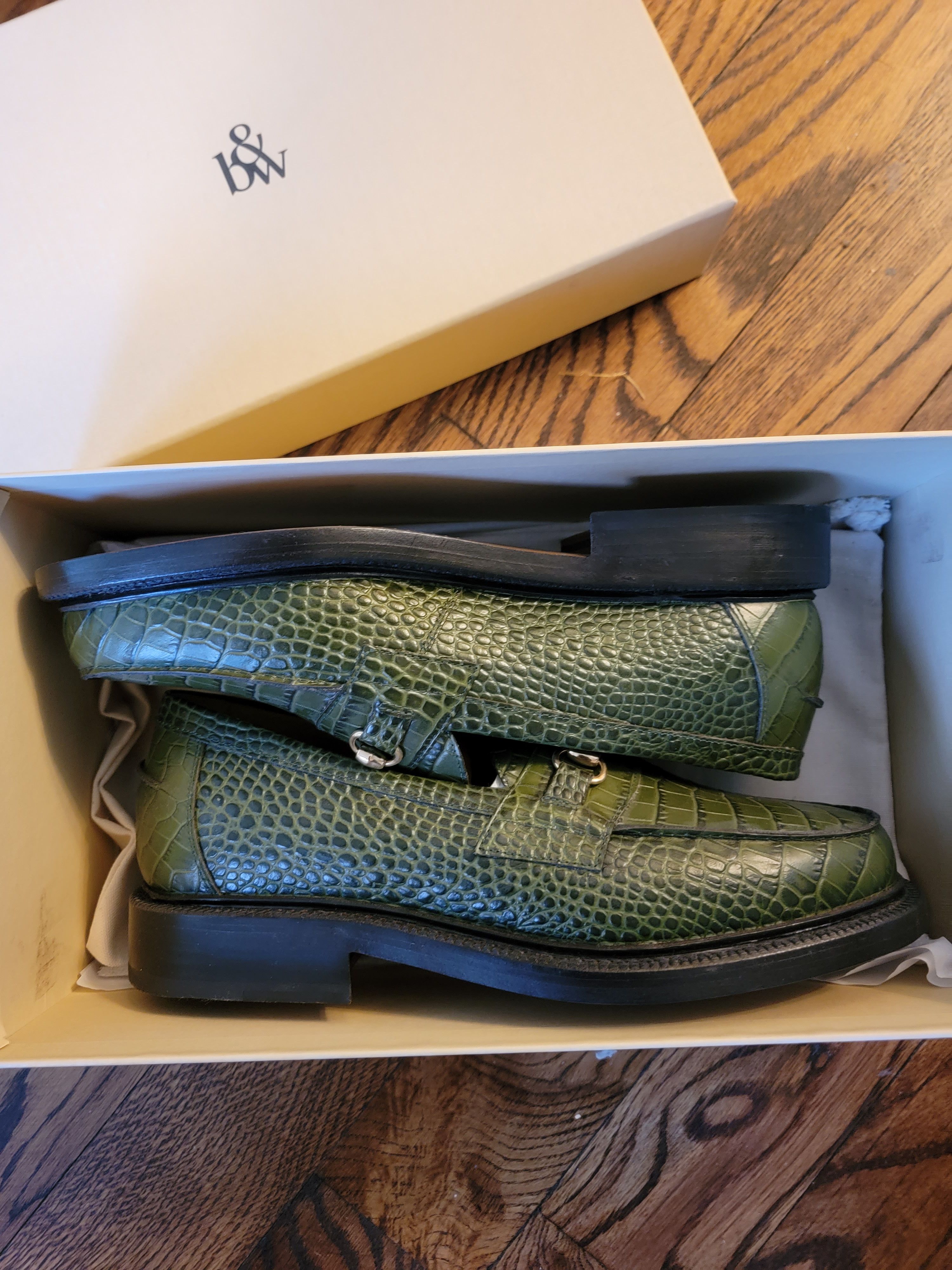Blackstock and Weber The Mason Horse Bit Loafer Emerald