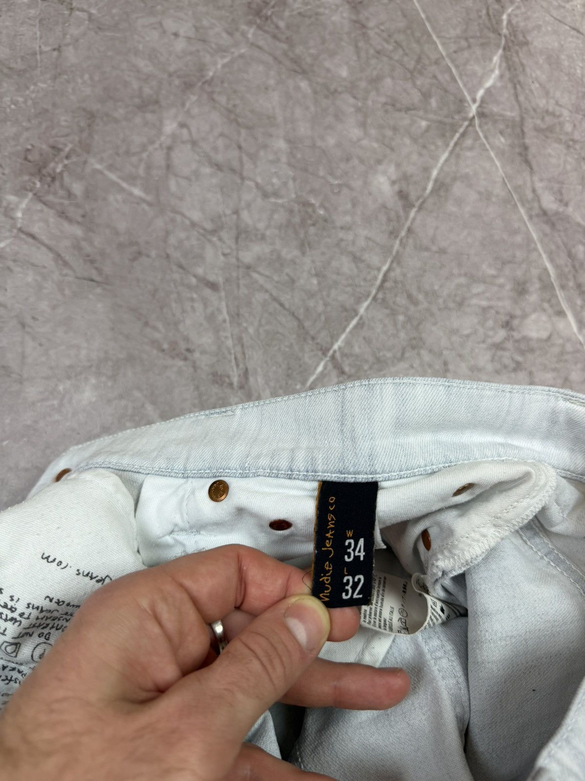 Nudie Jeans Nudie Jeans Co Slim Light Wash Denim - Made in Italy W34 L32 Size US 34 / EU 50 - 7 Thumbnail