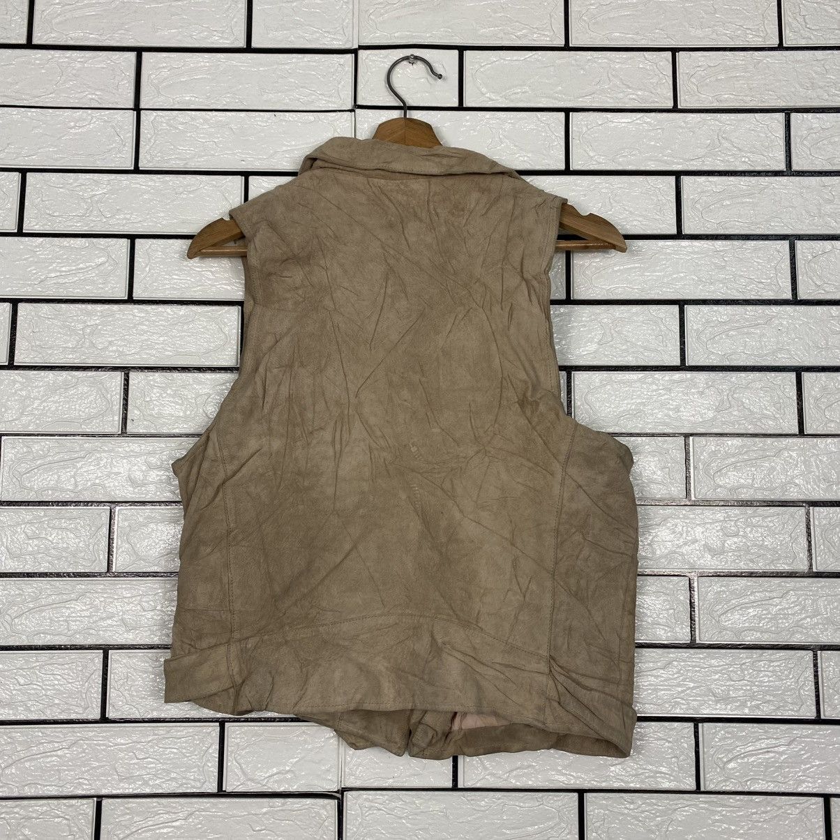 Japanese Brand 🔥VEST BIKER LEATHER JACKET DOUBLE COLLAR SUPER HAKKA JAPAN Size US S / EU 44-46 / 1 - 9 Thumbnail