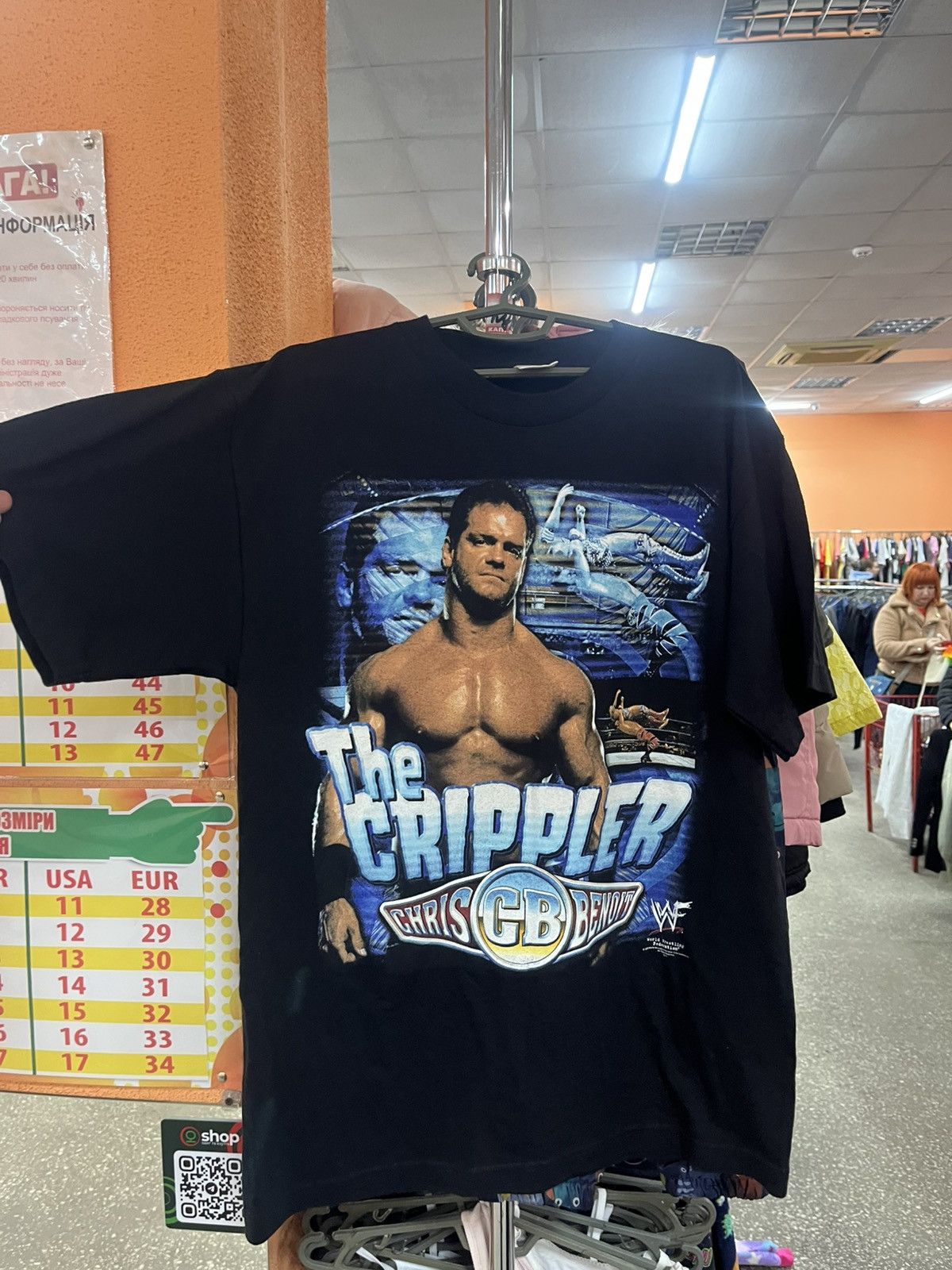 WWE Vintage Chris Benoit The Crippler Tee Size US L / EU 52-54 / 3 - 2 Thumbnail
