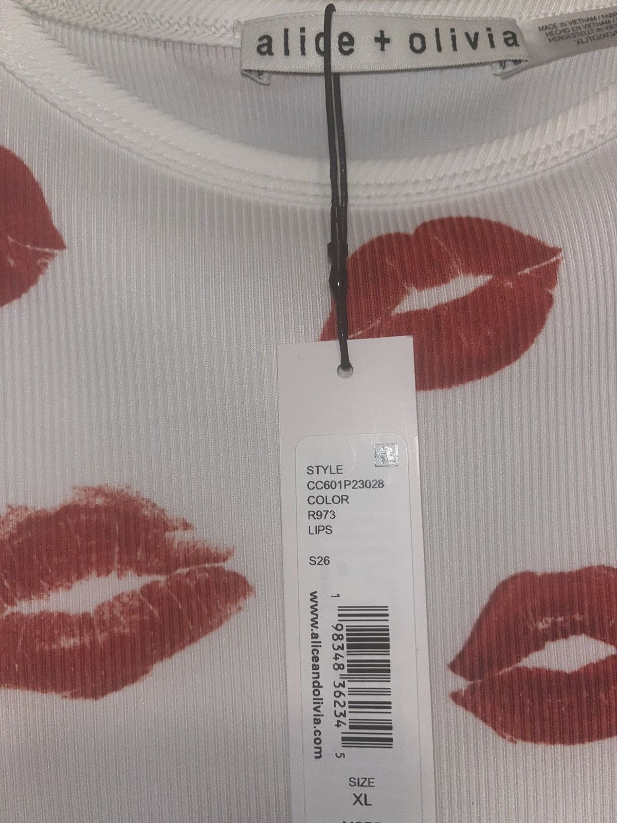 Alice + Olivia Alice & Olivia Lips Tank Size M / US 6-8 / IT 42-44 - 3 Thumbnail