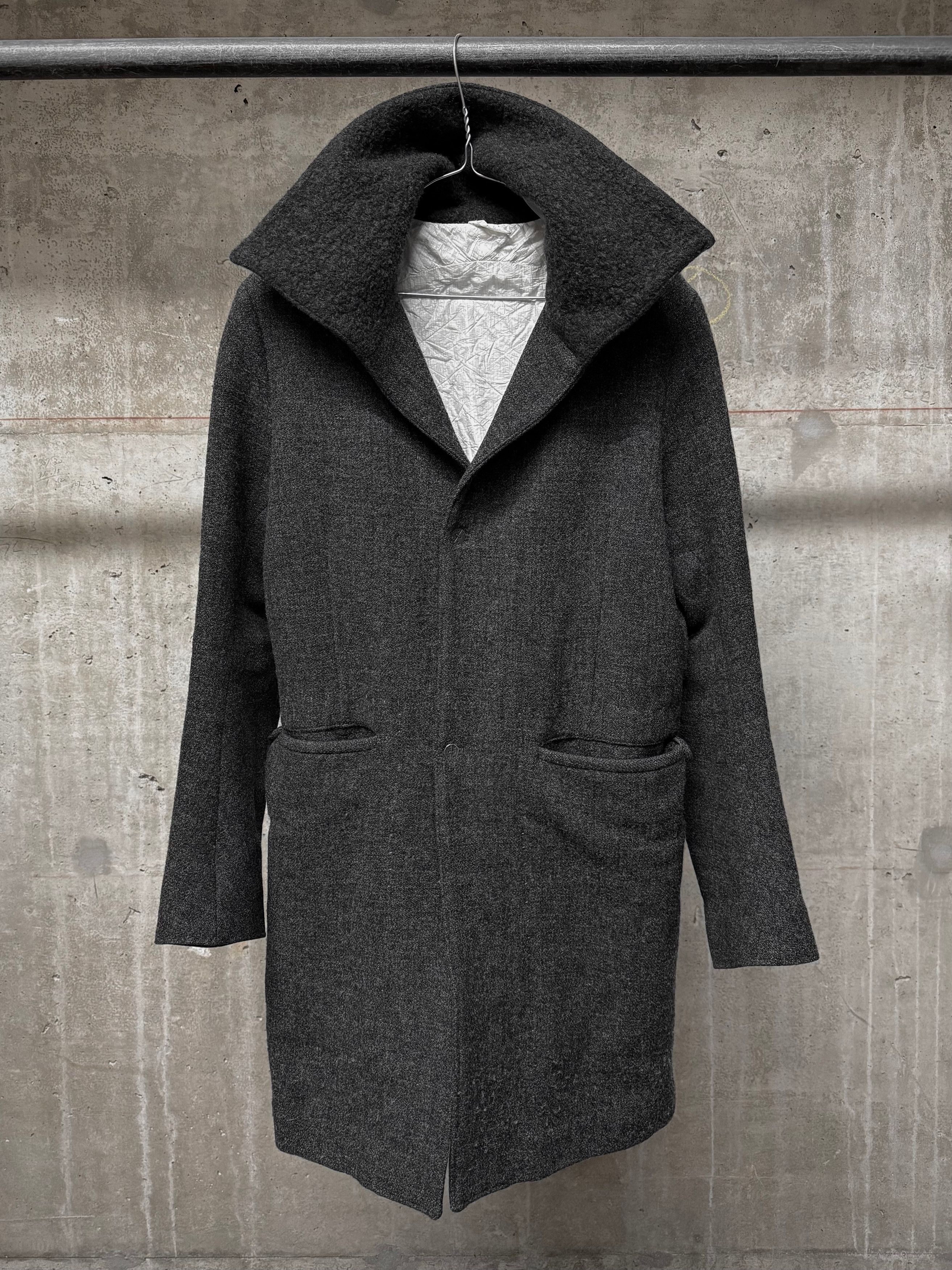 Taichi Murakami Taichi Murakami Cashmere Tweed High Neck Coat Size US M / EU 48-50 / 2 - 1 Thumbnail