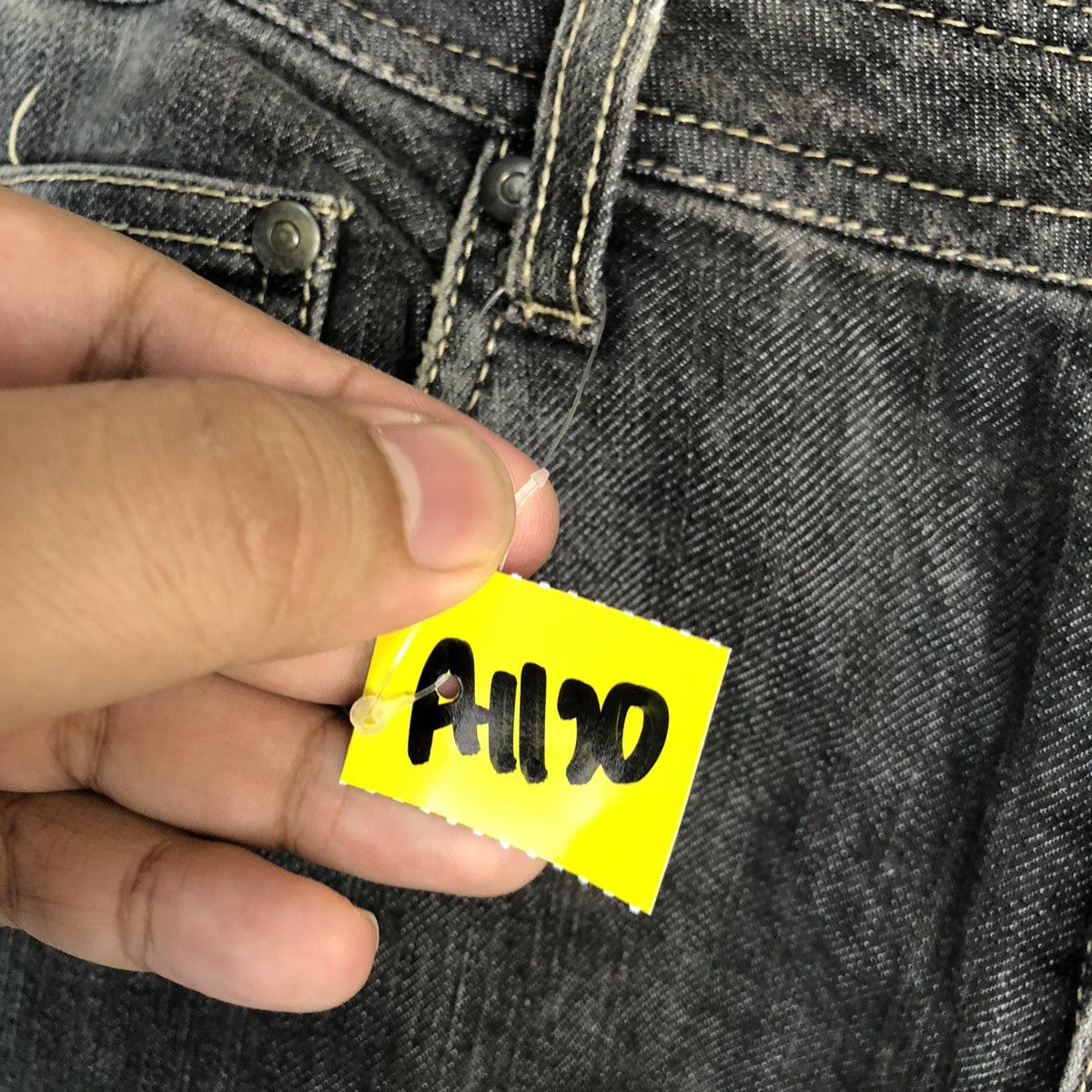 Japanese Brand Facilie Black vintage denim Jeans #A1120 Size 26" / US 2 / IT 38 - 9 Thumbnail