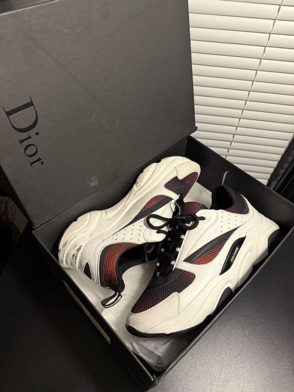 Dior Dior B22 White Red Black Size 44 EU / 11 US Size US 11 / EU 44 - 22 Thumbnail