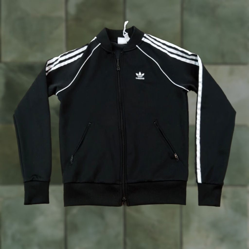 Adidas Adidas Womens Extra Small Black Full Zip Sweatshirt Mock Neck Long Sleeve Stretch Size XS / US 0-2 / IT 36-38 - 1 Thumbnail