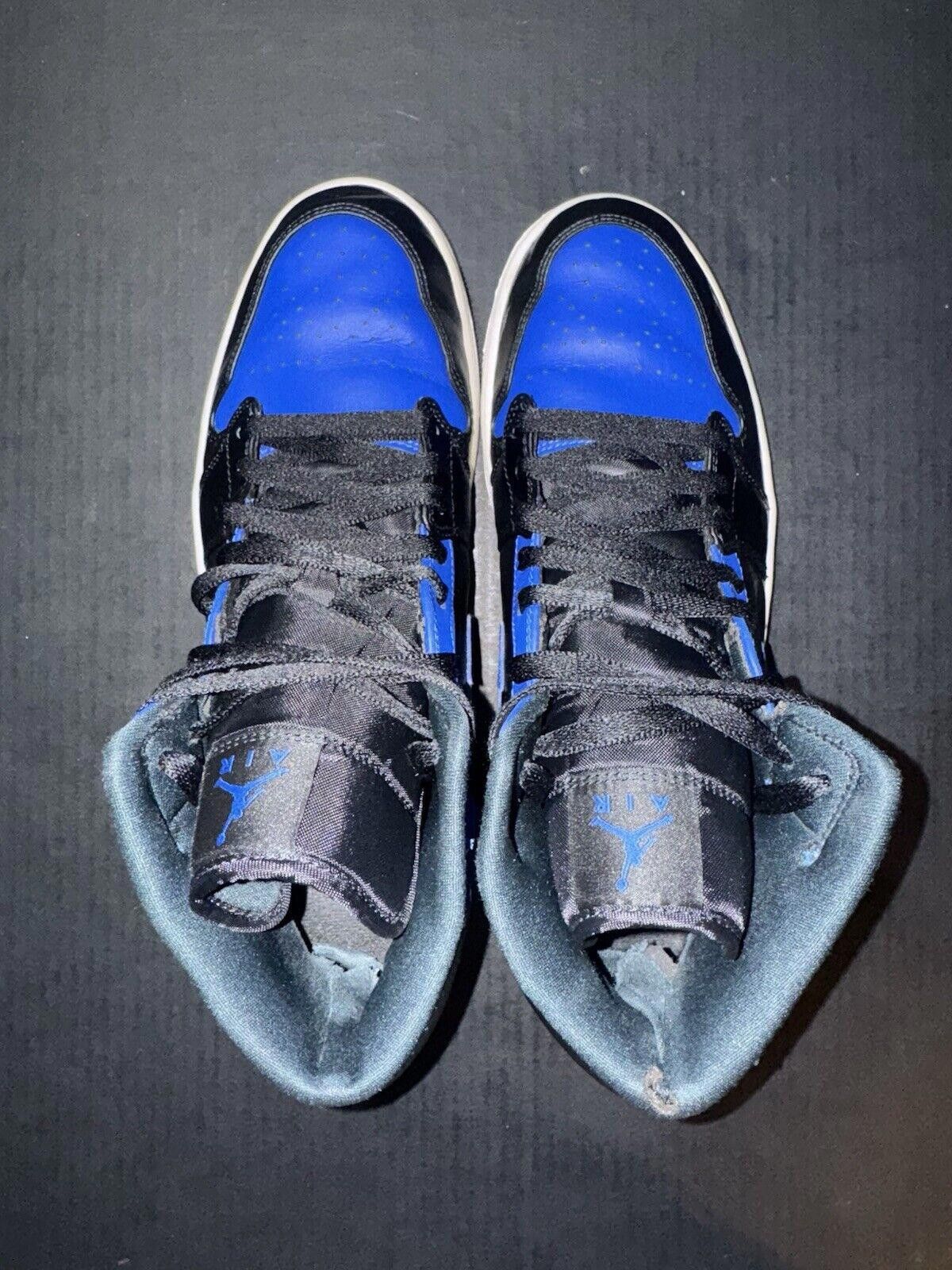 Jordan Brand Nike Air Jordan 1 Mid 'Hyper Royal' - 554724-077 - Size 11.5 Size US 11.5 / EU 44-45 - 8 Thumbnail