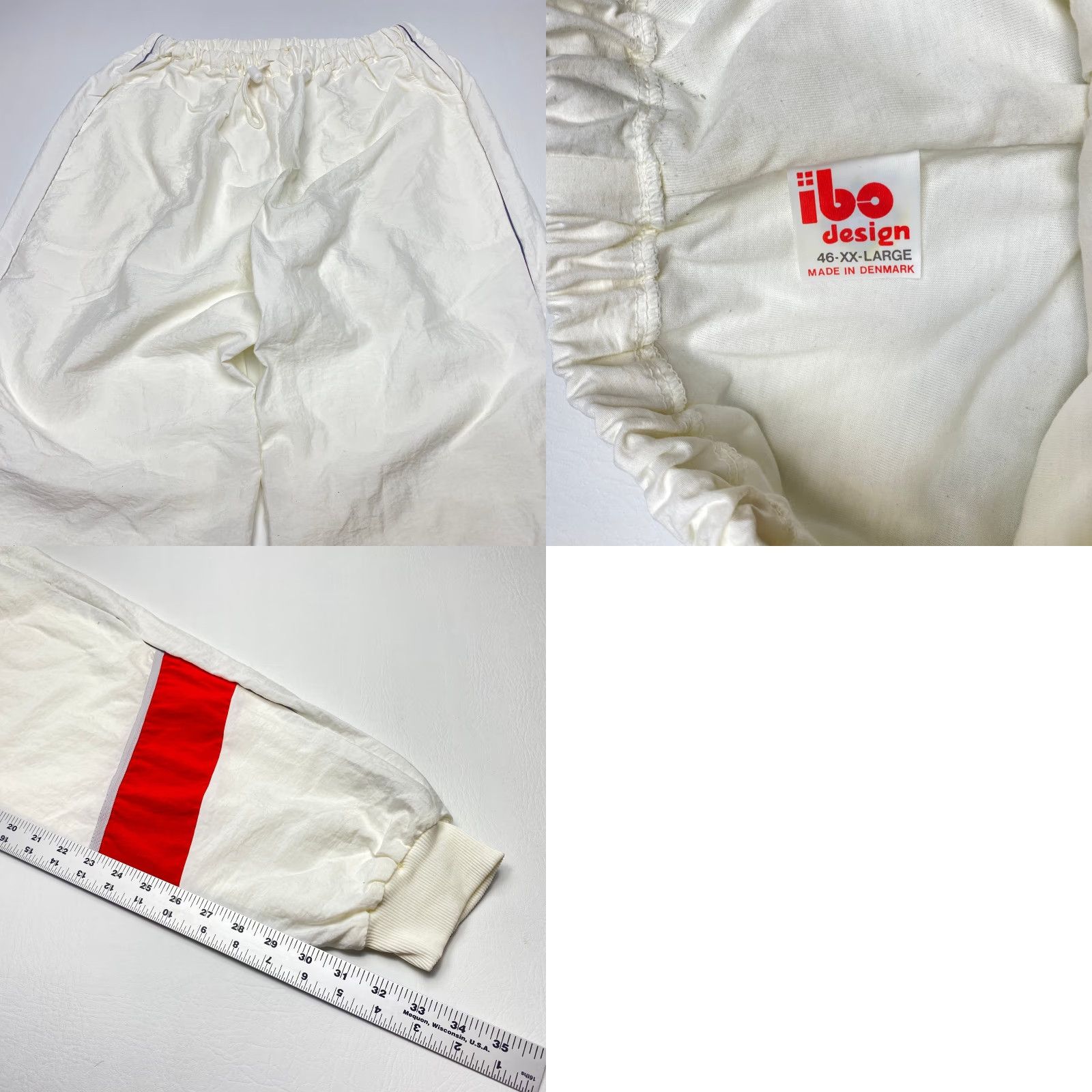 Vintage VINTAGE IBO Design Track Suit Mens 2XL Windbreaker Jogger Set Lined Made in Denmark Size 48R - 10 Thumbnail