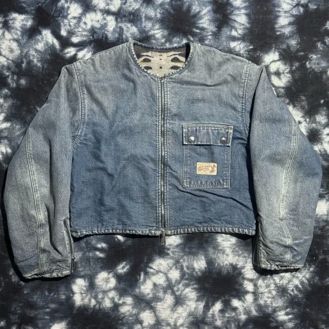 Kapital Kountry Kapital Reversible Bone Lining Motocross Denim Jacket Size US L / EU 52-54 / 3 - 3 Thumbnail