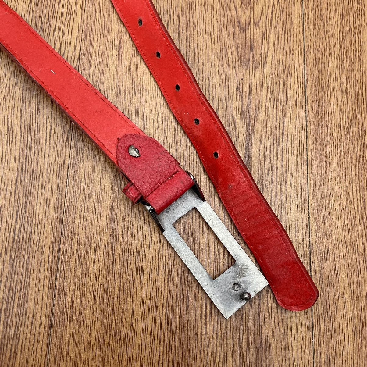 Beauty Beast × Japanese Brand Red crystal buckle belt looks like guess prada Size ONE SIZE - 2 Thumbnail