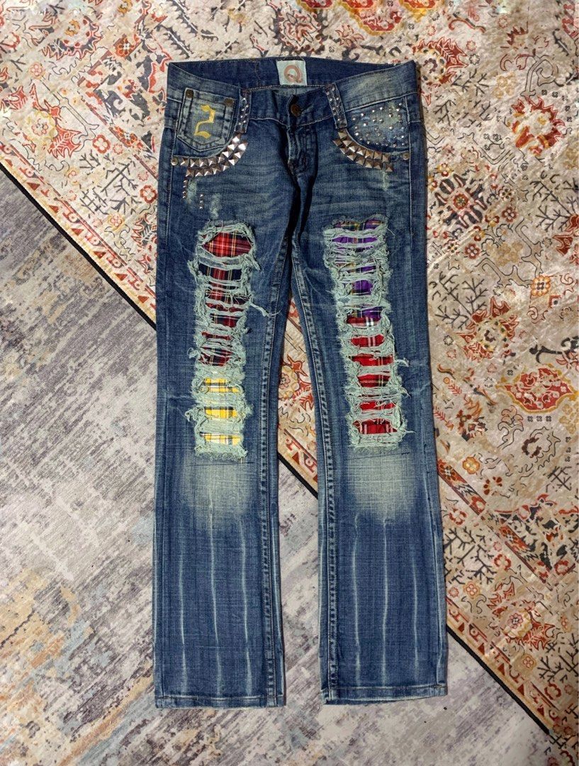 20471120 × Beauty Beast × Hysteric Glamour Japanese ripped studded punk seditionaries style Size US 30 / EU 46 - 1 Thumbnail
