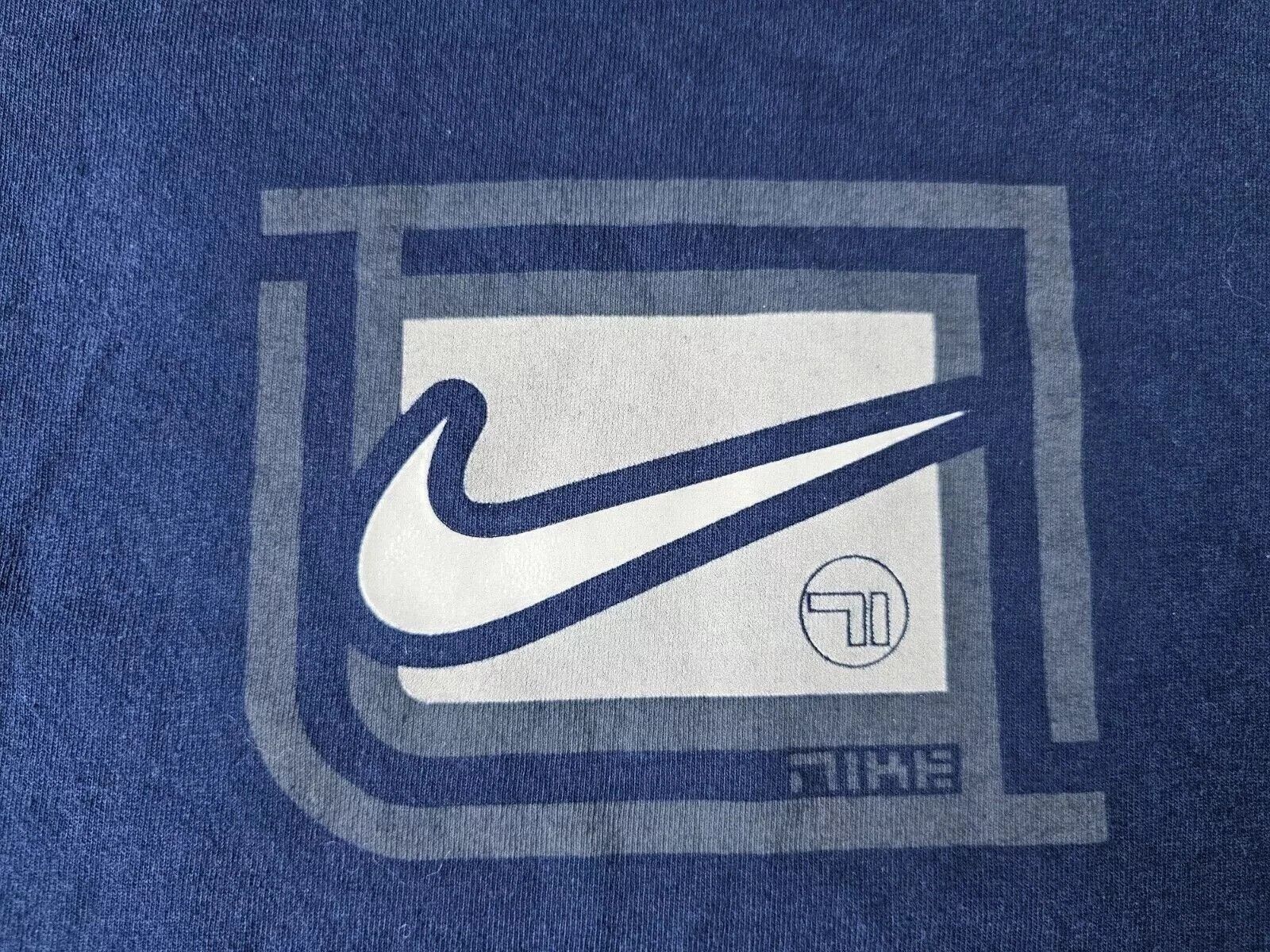 Nike Nike Center Logo Sweatshirt Vintage 90s USA Blue M Pullover Size US M / EU 48-50 / 2 - 7 Thumbnail