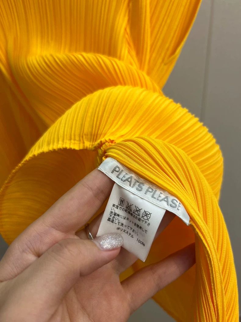 Issey Miyake Issey Miyake Yellow pleated vest Size L / US 10 / IT 46 - 4 Thumbnail