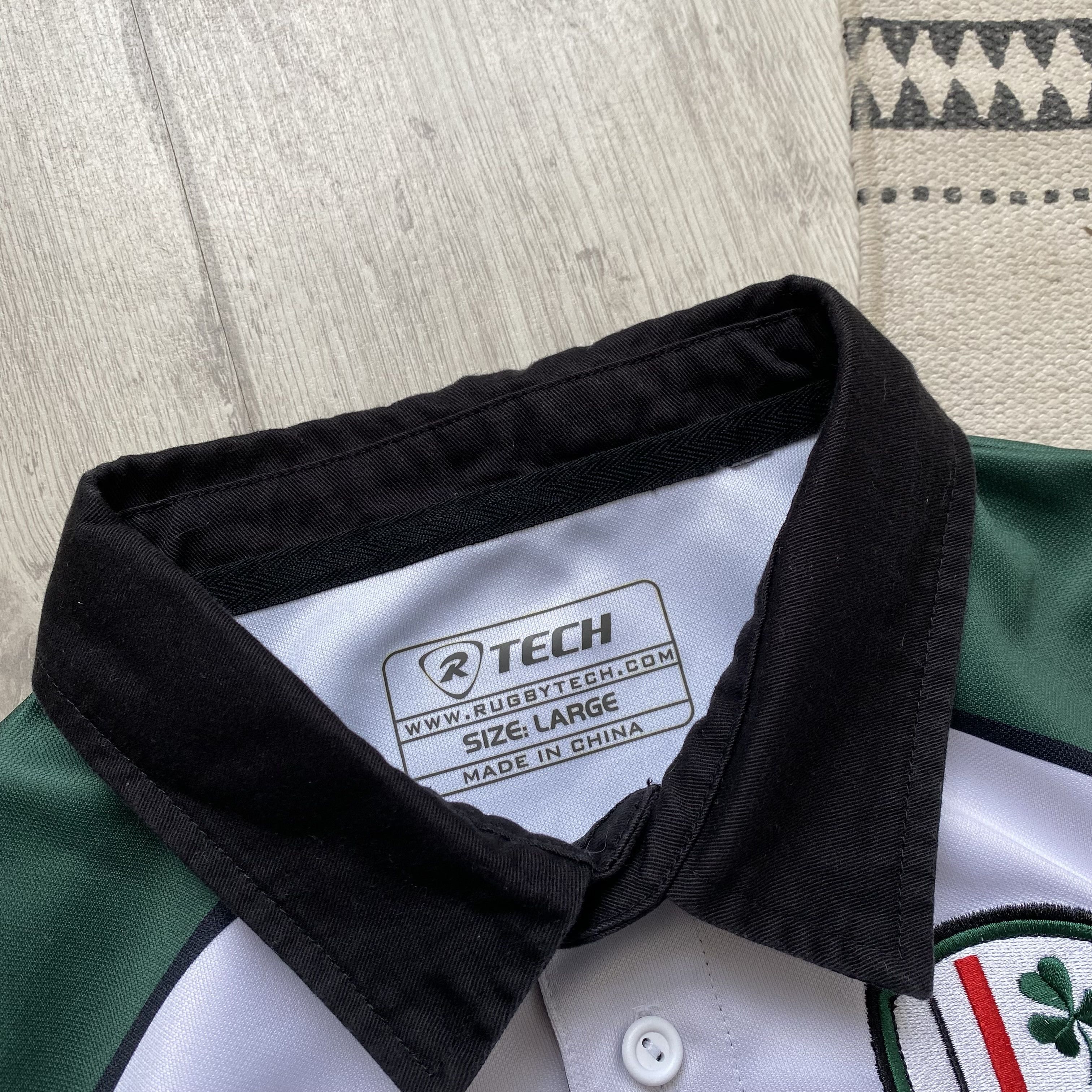 Nike ☘️ Blockore Guinness London Irish rugby jersey Drill Y2K Size US M / EU 48-50 / 2 - 2 Thumbnail