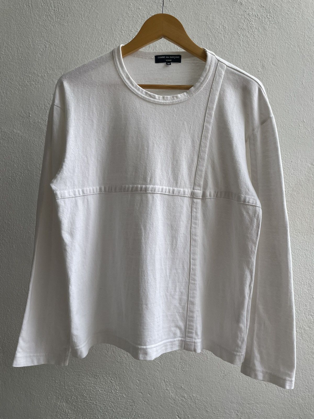 Comme des Garcons Homme Vintage Comme des Garçons Panelled Design Longsleeve Shirts Size US M / EU 48-50 / 2 - 2 Thumbnail