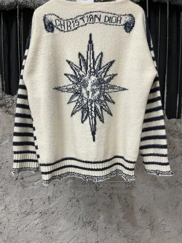 Dior Dior Women's Striped Cashmere Sweater . Size XXS / US 00 / IT 34 - 4 Thumbnail
