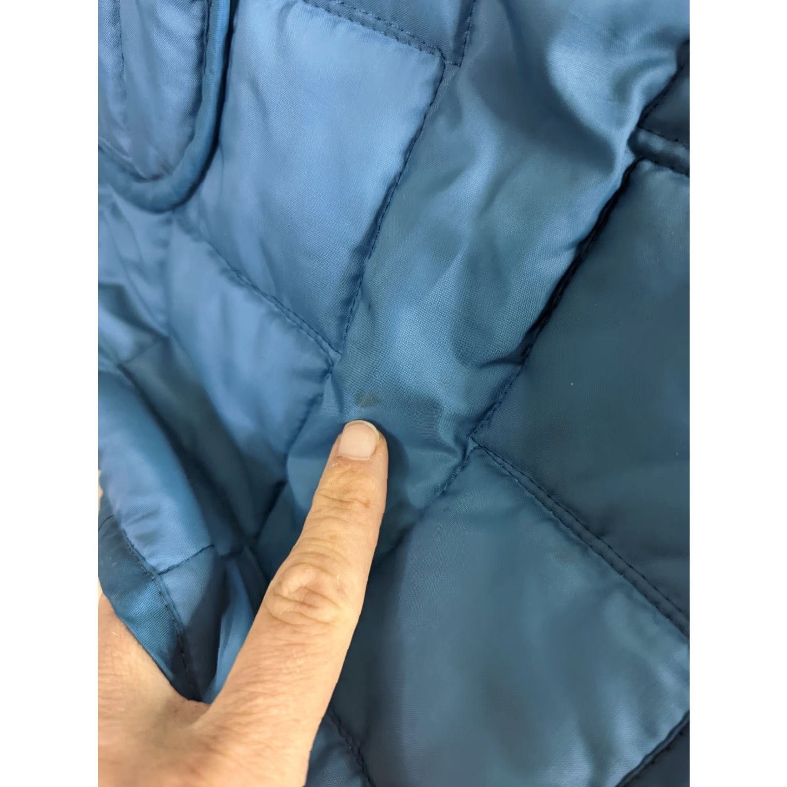 Doublet VINTAGE Women's Coat Puffer Jacket Blue L 70s 80s Quilted Zip Pockets Zipper Size L / US 10 / IT 46 - 5 Thumbnail