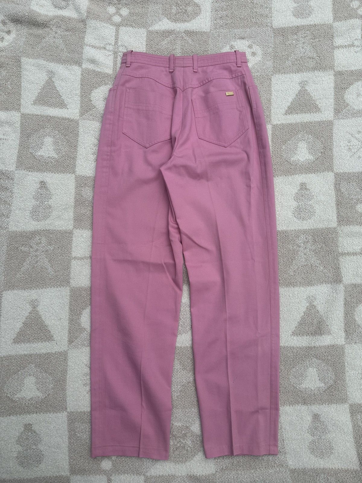 Celine Vintage Celine Paris High Rise Straight Leg Pink Jeans Sz 36 Size 36" / US 14 / IT 50 - 6 Thumbnail