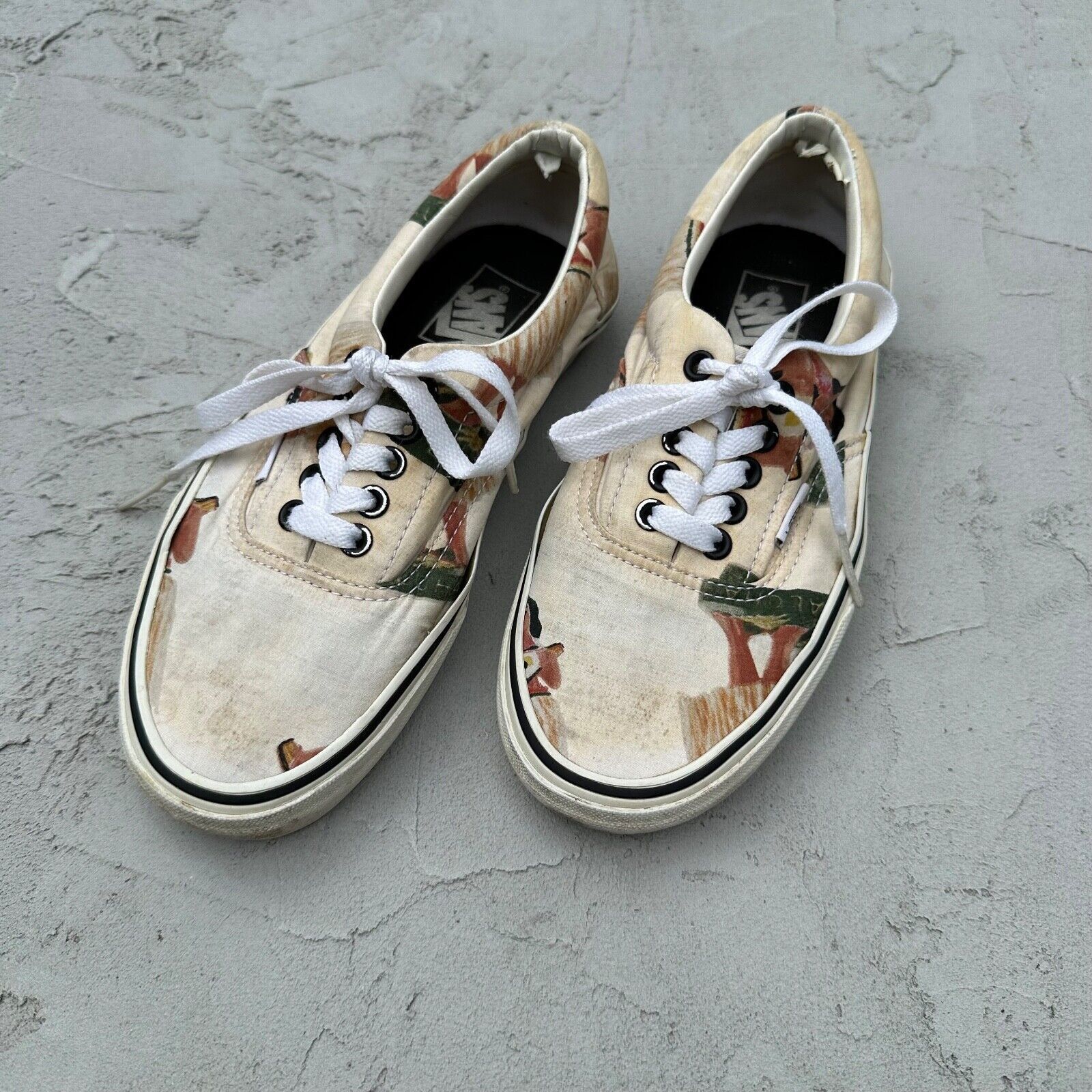 Vans Vintage Vintage Vans Hawaiian Hula Girl Tropical Print Sneakers Grailed