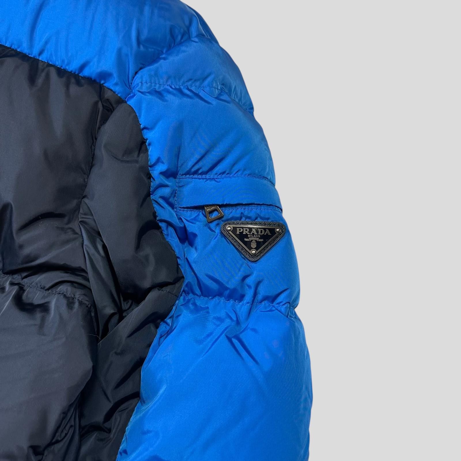 Prada Prada 2012 Plaque Logo Bi-colour Nylon Puffer Jacket - L/XL Size US XL / EU 56 / 4 - 3 Thumbnail