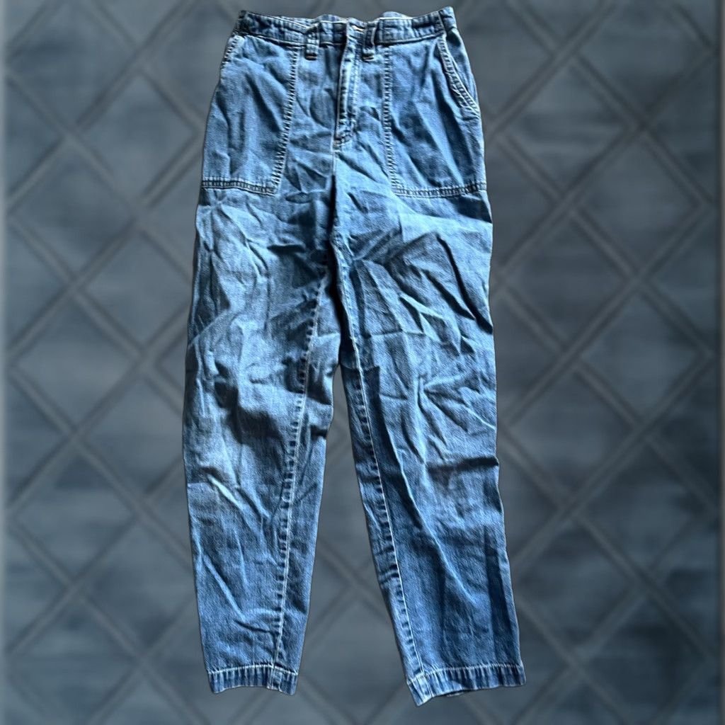 Vintage VINTAGE Lizwear Jeans Women’s 70s Casual Blue Cotton Tapered High Rise 4P Pockets Size 27" / US 4 / IT 40 - 1 Thumbnail