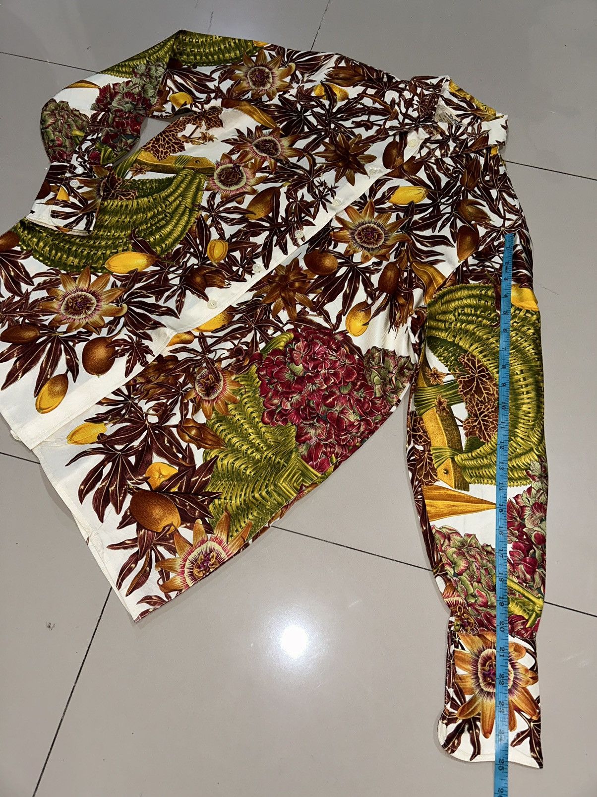 Hermes Hermes "Passiflores" Silk Blouse Size S / US 4 / IT 40 - 16 Thumbnail