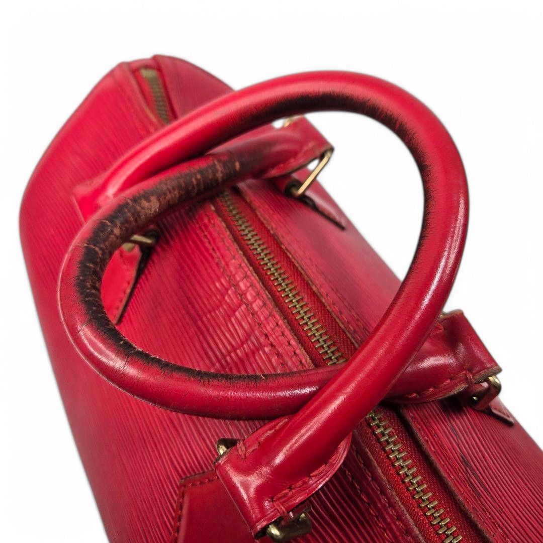 Louis Vuitton Louis Vuitton - Speedy 25 Red Handbag LV Mini Epi Size ONE SIZE - 8 Thumbnail