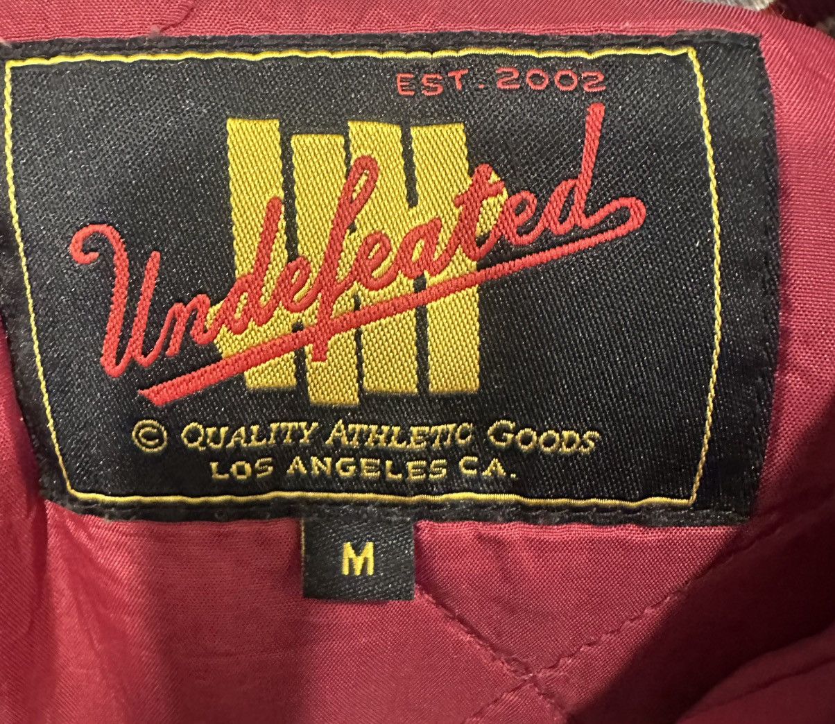 Undefeated Vintage Undefeated Varsity Snap Jacket Satin Mens NWOT Size US M / EU 48-50 / 2 - 3 Thumbnail