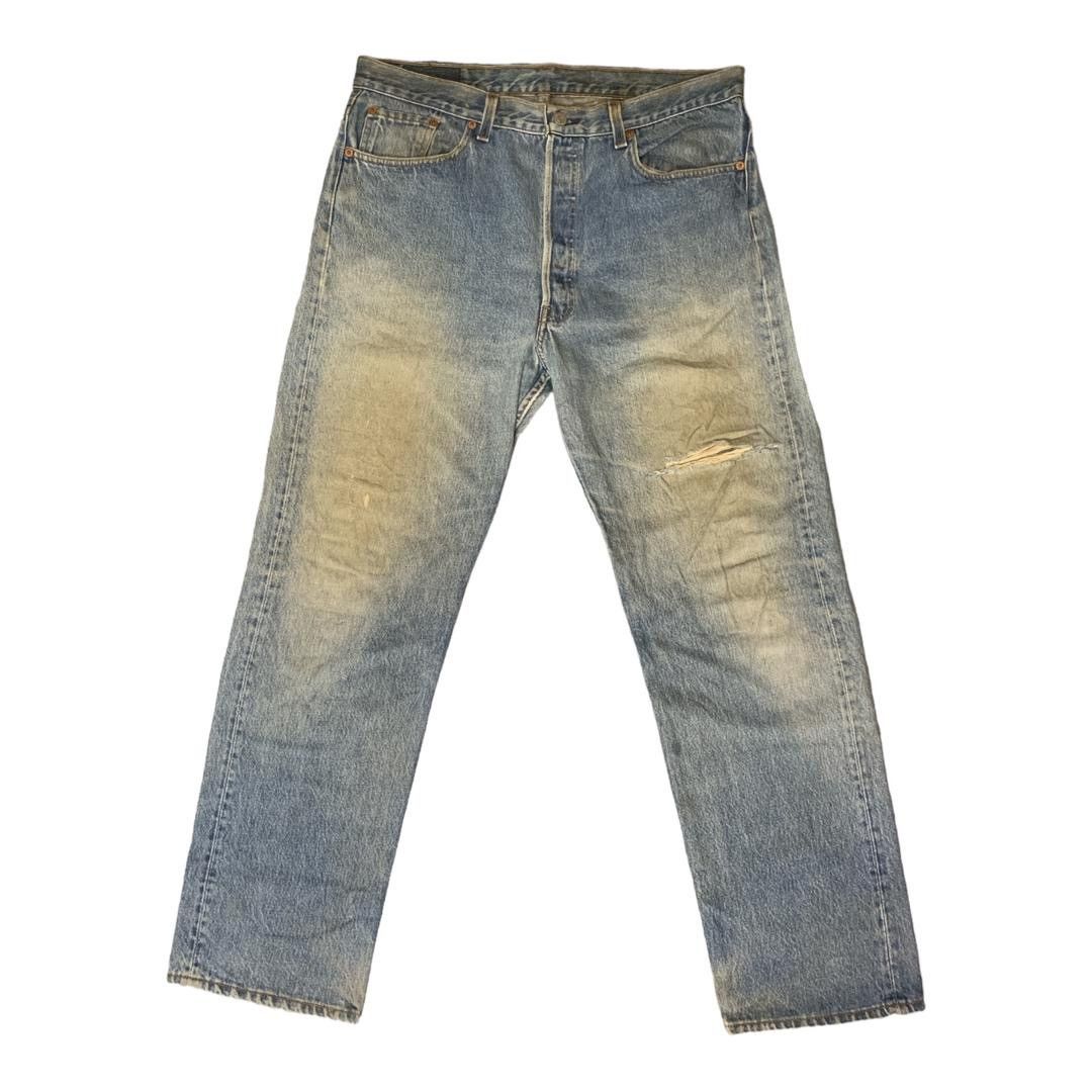 Levi's Vintage Clothing Vintage Levi’s 501xx Distressed Denim Size US 36 / EU 52 - 3 Thumbnail