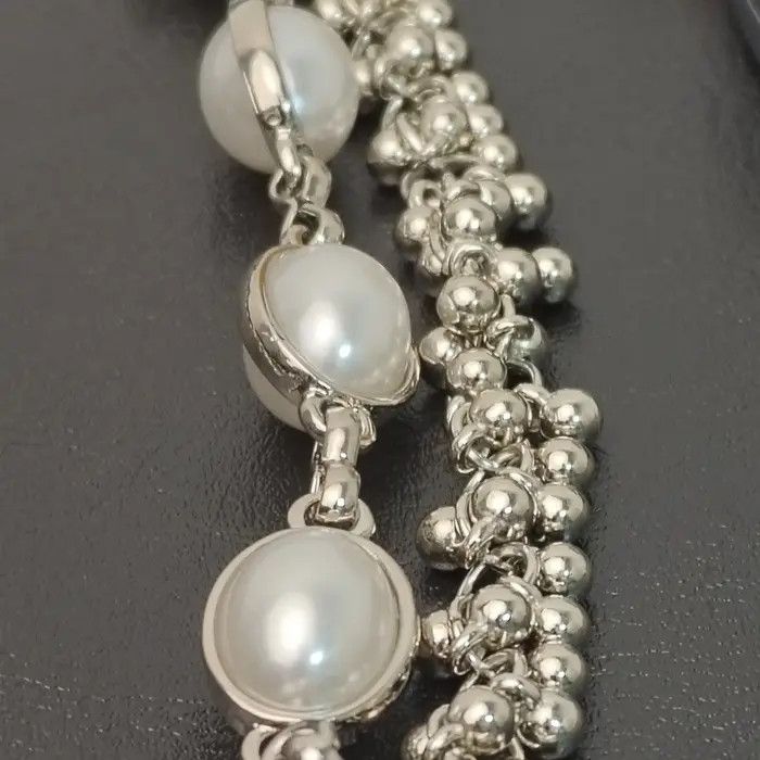 Jewelry D-Shape Pearl Pants Waist Chain Size ONE SIZE - 6 Thumbnail