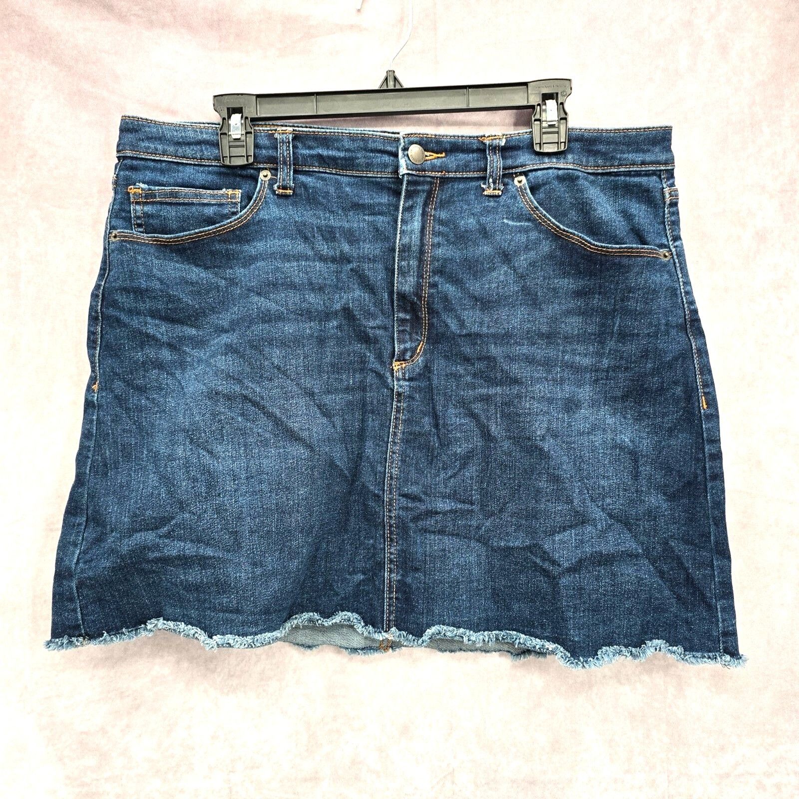Other Universal Thread Blue Denim Jeans Cotton Skirt Western 16/33 Size 38" / US 16 / IT 52 - 1 Thumbnail