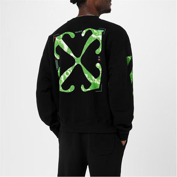 o1g2r1mq0424 Sweatshirts in Black & Green