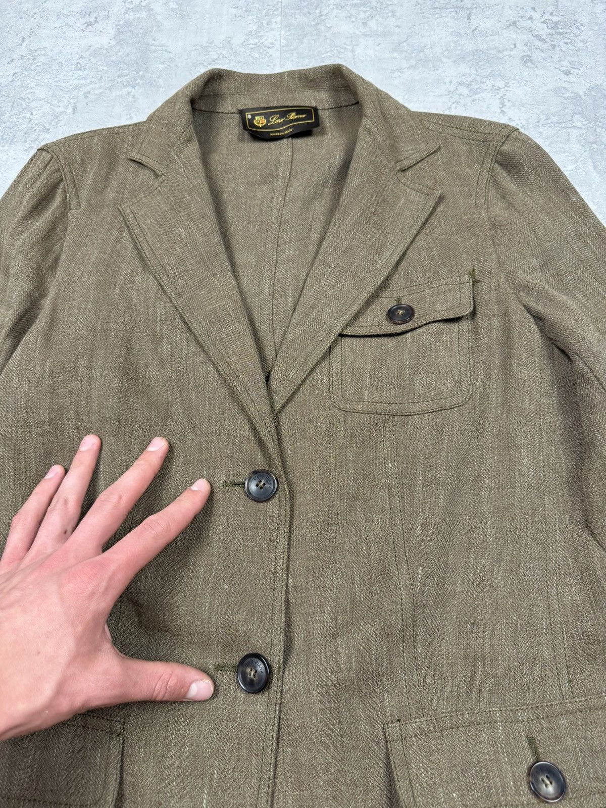 Loro Piana Loro Piana Lino Blazer Size 46 Size L / US 10 / IT 46 - 7 Thumbnail