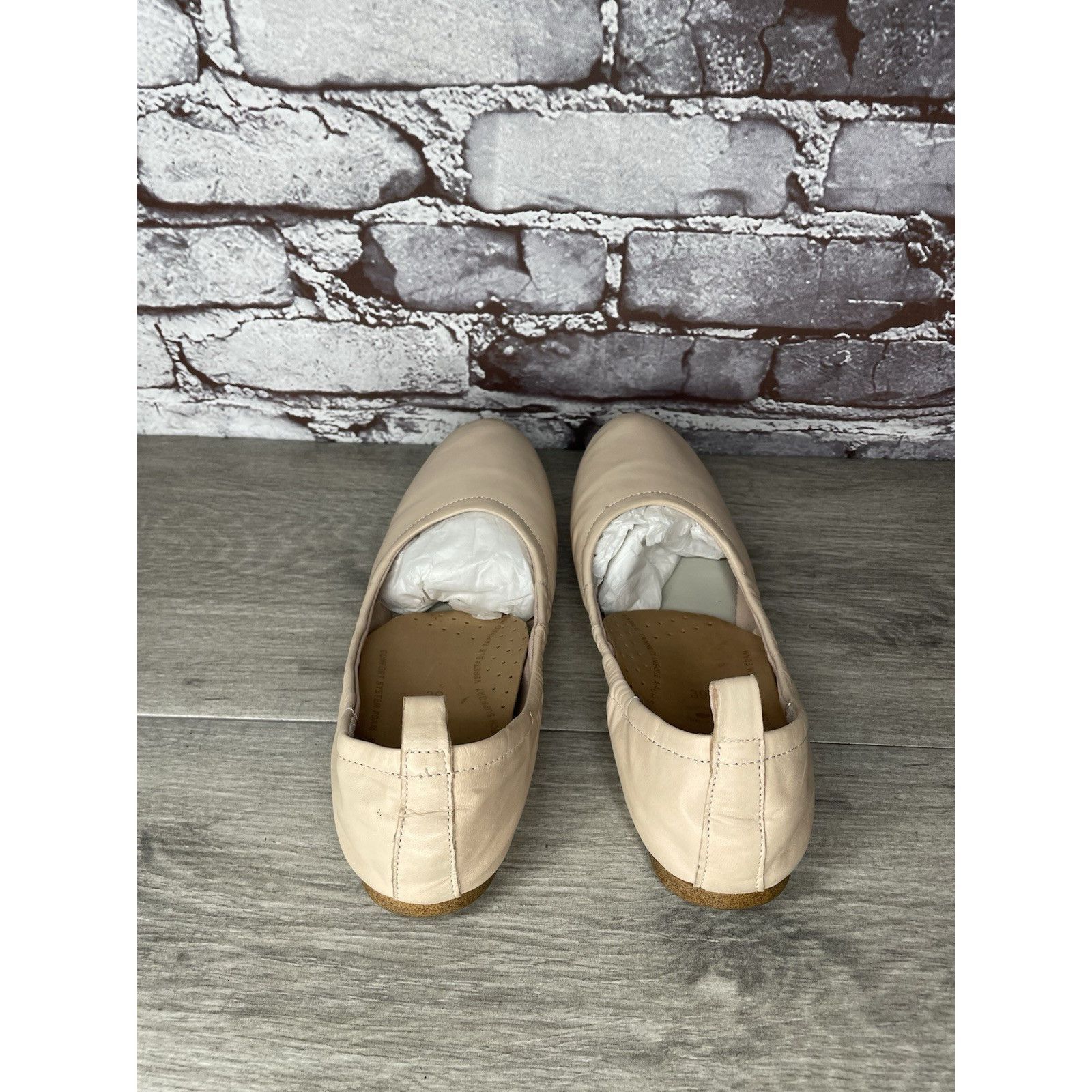 Other 1. State Skylar Ivory Leather Round Ballet Flats Shoes Women Size US 8.5 / IT 38.5 - 6 Thumbnail