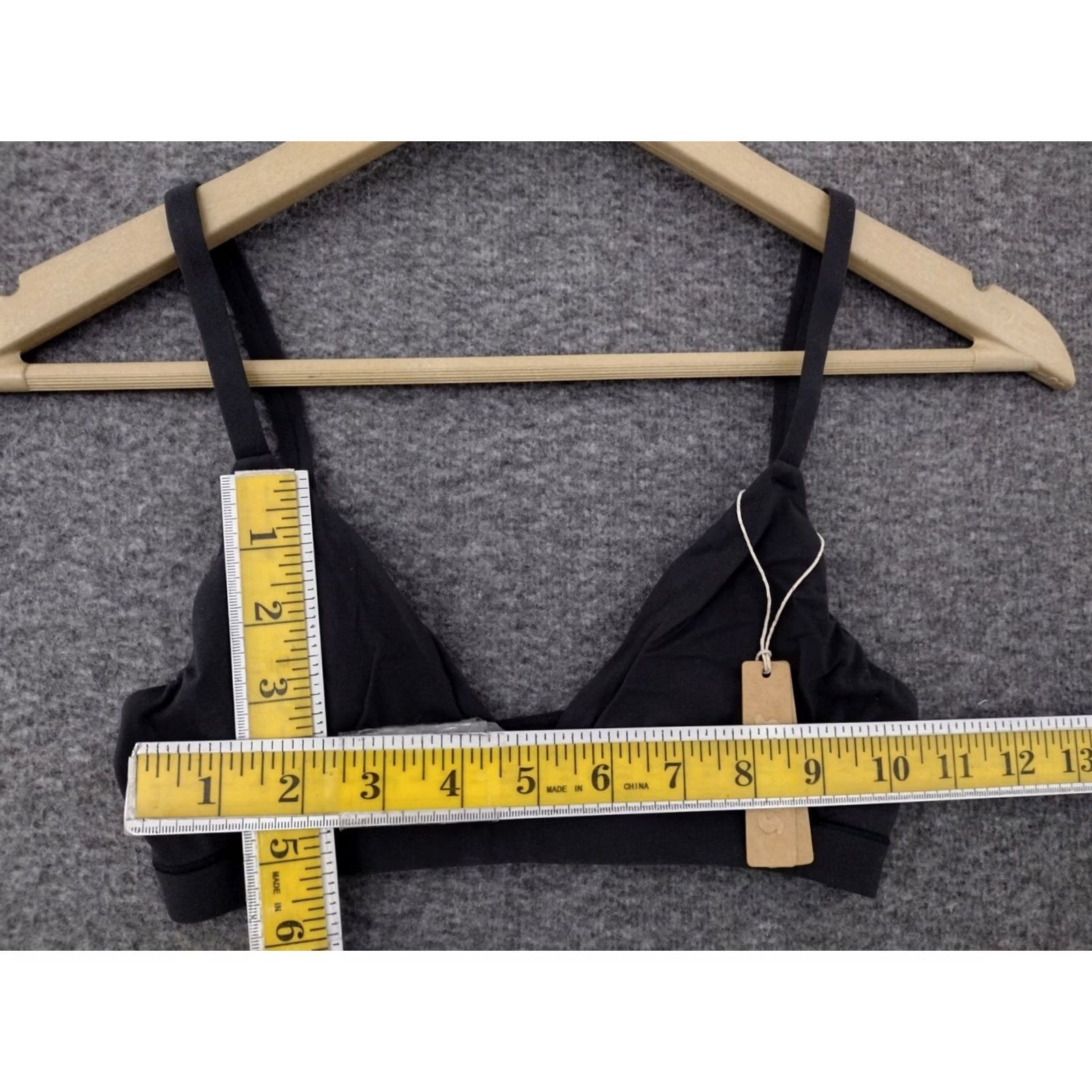 SKIMS SKIMS Bras Bralette Fits Everybody Onyx XXS Women's Triangle Bralette Onyx Black XS? Size ONE SIZE - 4 Thumbnail