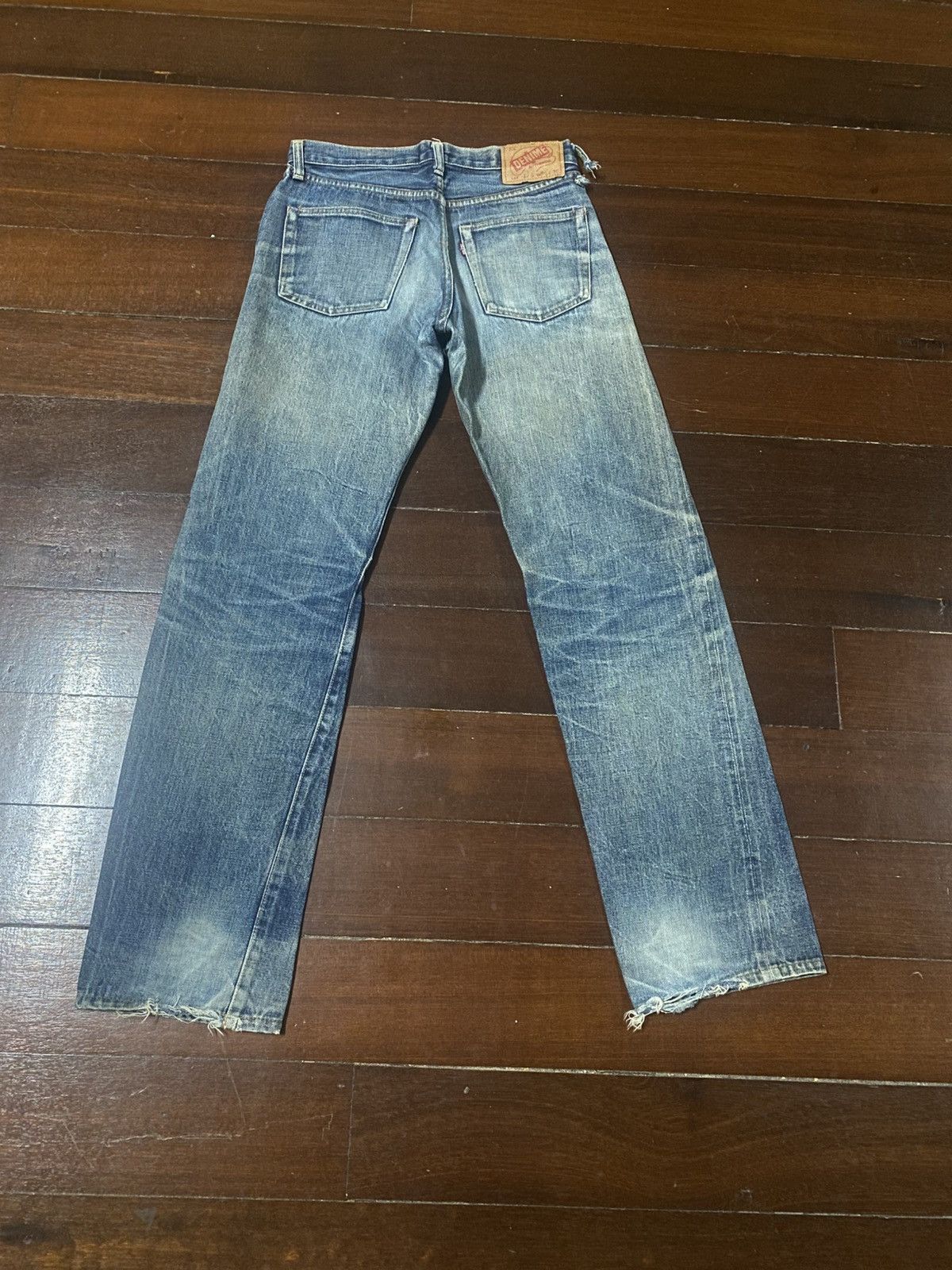 Denime Rare vintage 90s Denime Japan Distressed mud wash Selvedge Size US 30 / EU 46 - 13 Thumbnail