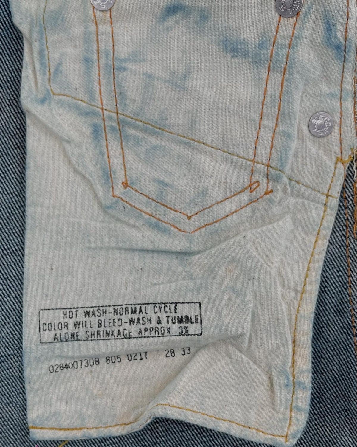 Levi's RARE Vintage Levis 805 0217 Dark Blue Jeans not 501 Size US 28 / EU 44 - 3 Thumbnail