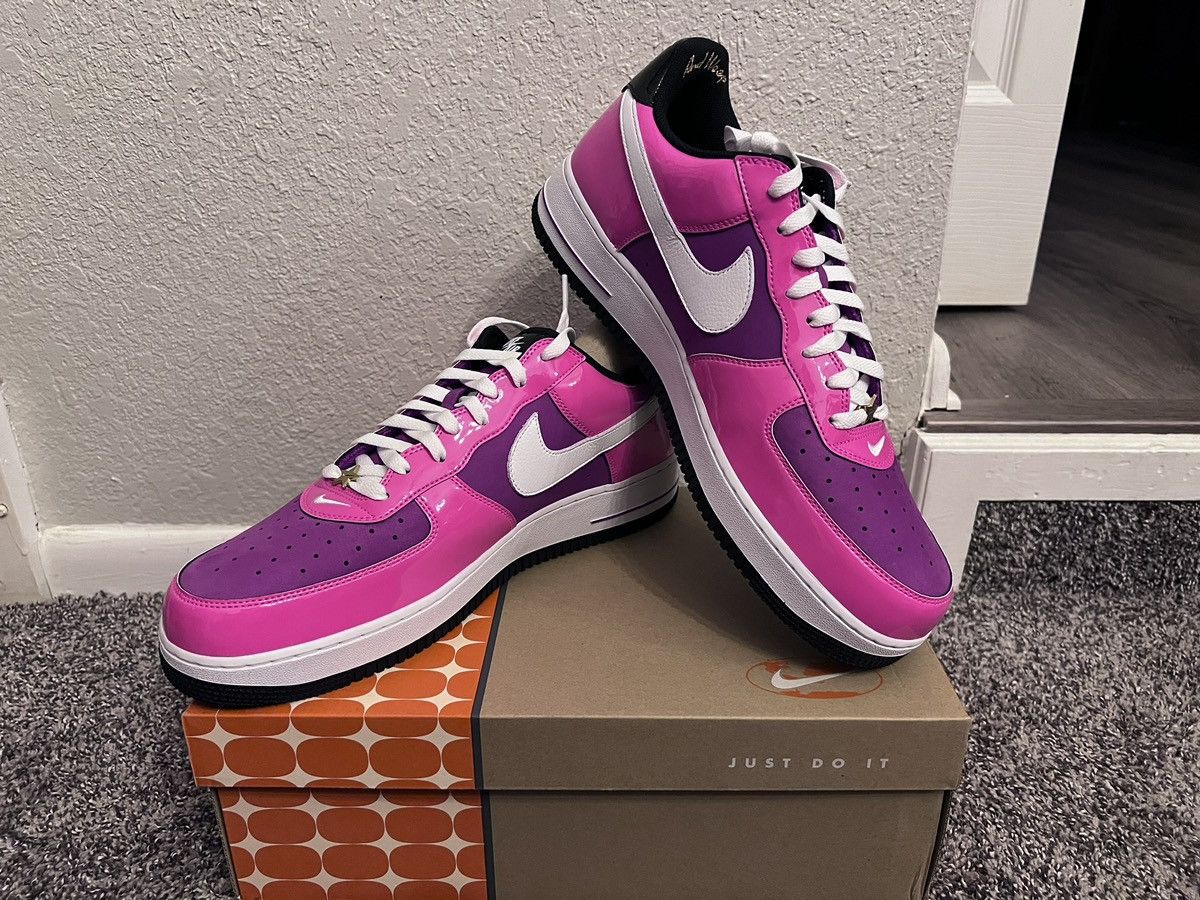 image of Size 14 Nike Airforce 1 Low - World Tour Las Vegas Shoes in Pink, Men's