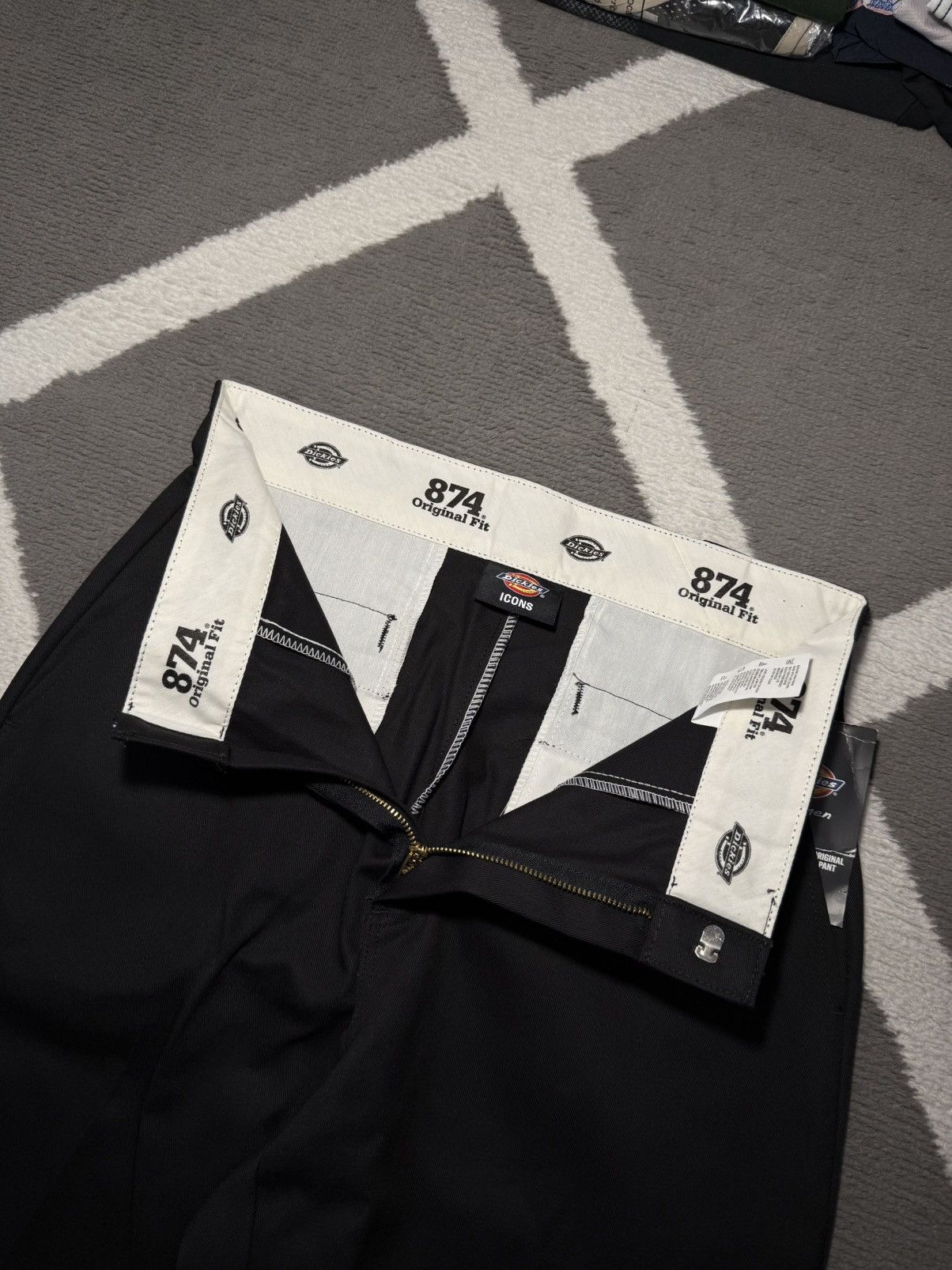 Dickies × Vintage Dickies Icons 874 Original Fit Women Straight Pants Black Size 27" / US 4 / IT 40 - 12 Thumbnail