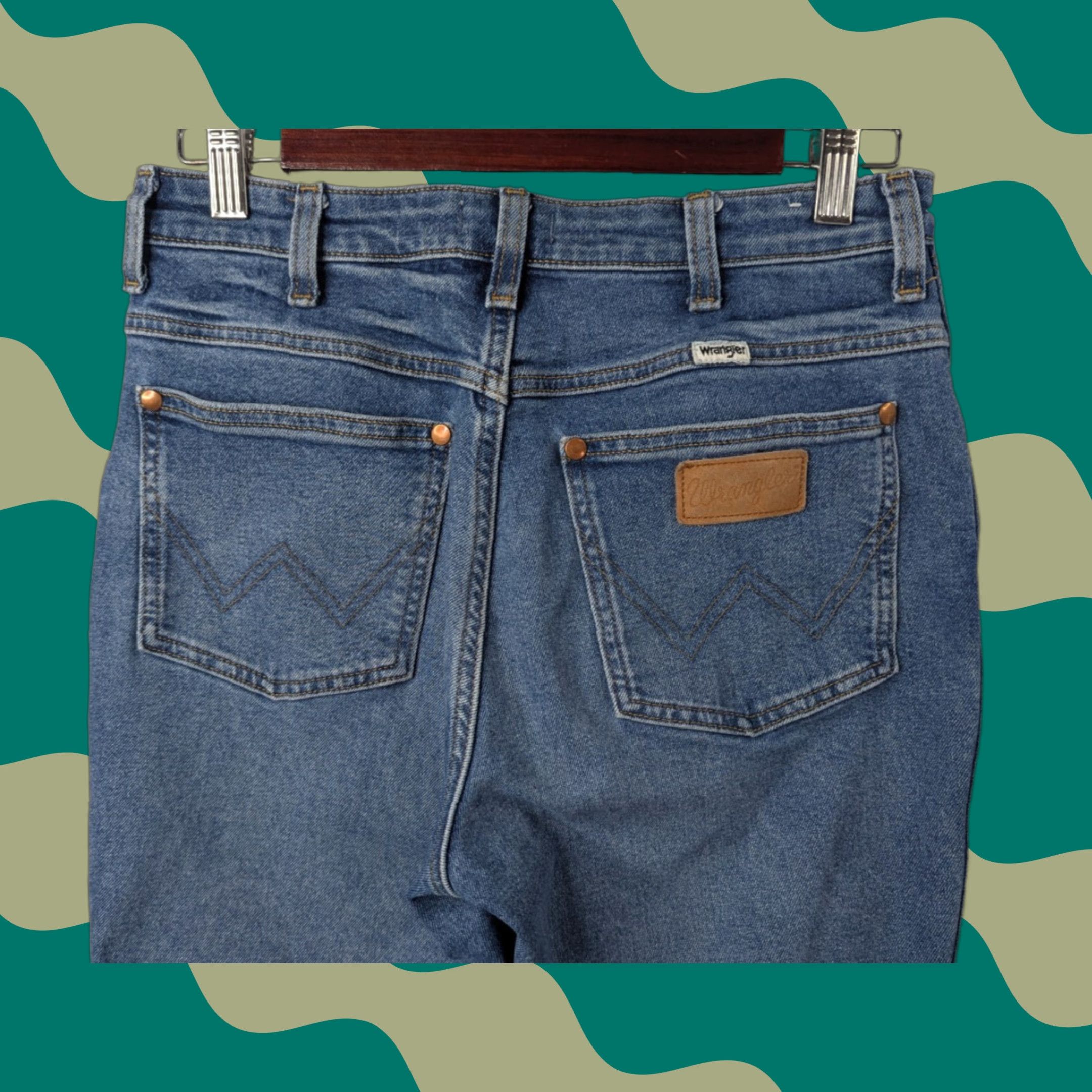 Wrangler Wrangler Jeans 603 High Rise Straight Blue 27x28 Womens Cowboy Western Vintage No N/A Size 27" / US 4 / IT 40 - 1 Thumbnail