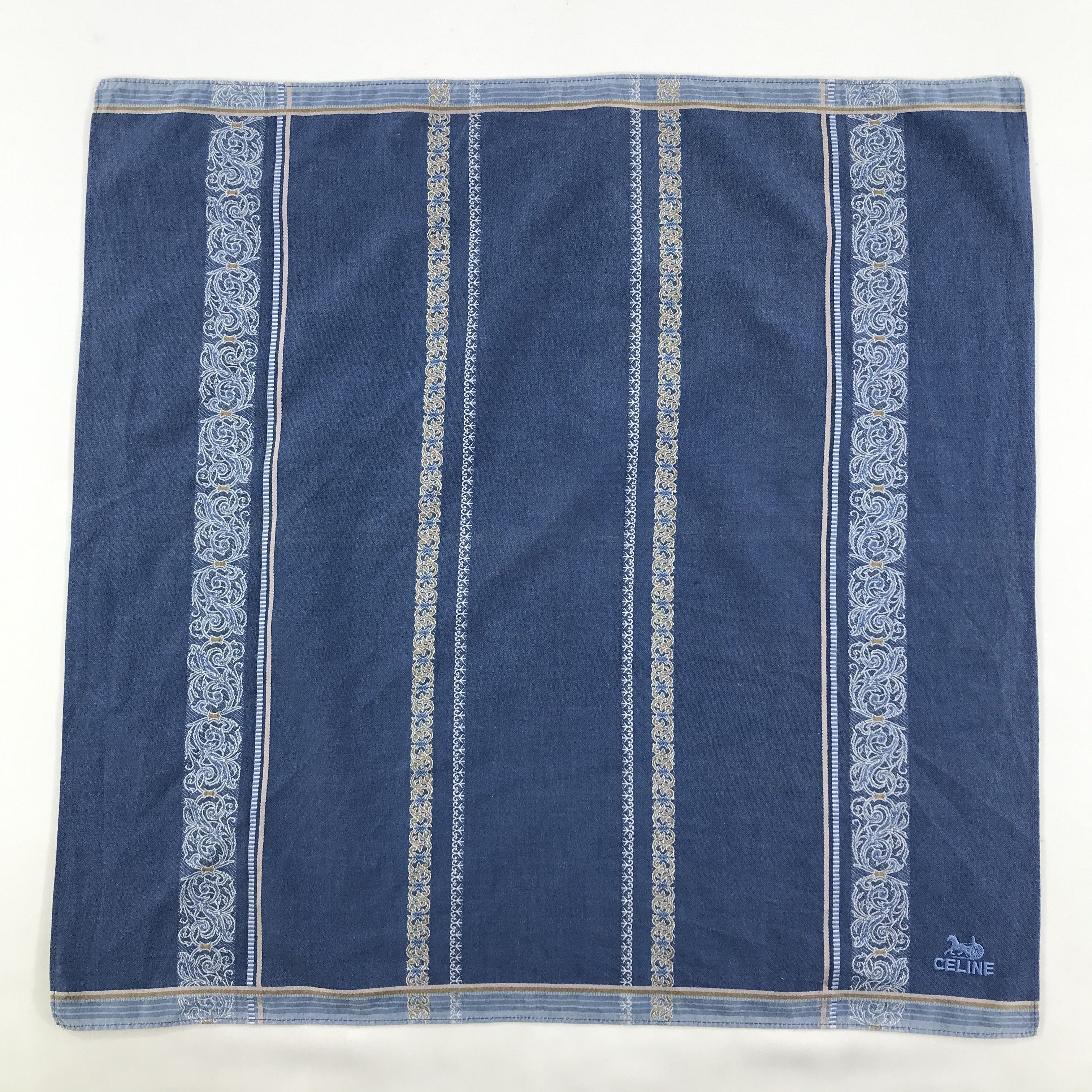 Celine × Vintage Celine Bandana / Handkerchief / Neckerchief - S1742 Size ONE SIZE - 1 Thumbnail