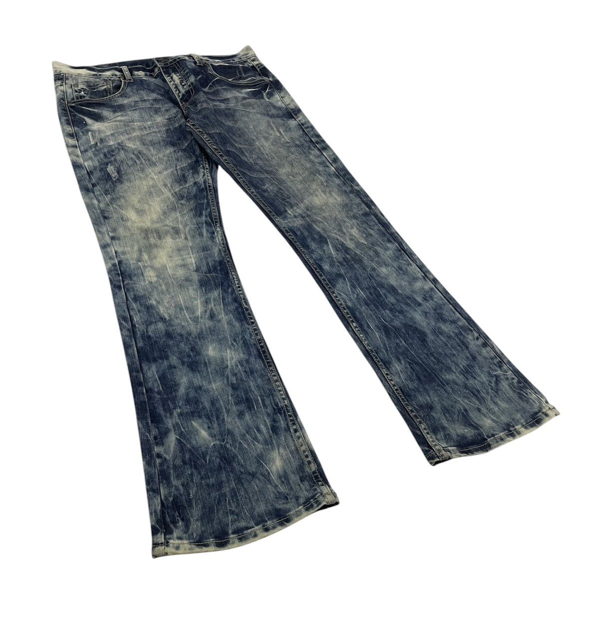 semanticdesign Semantic Design Japan Acid Wash Flare Jeans Size US 35 - 3 Thumbnail