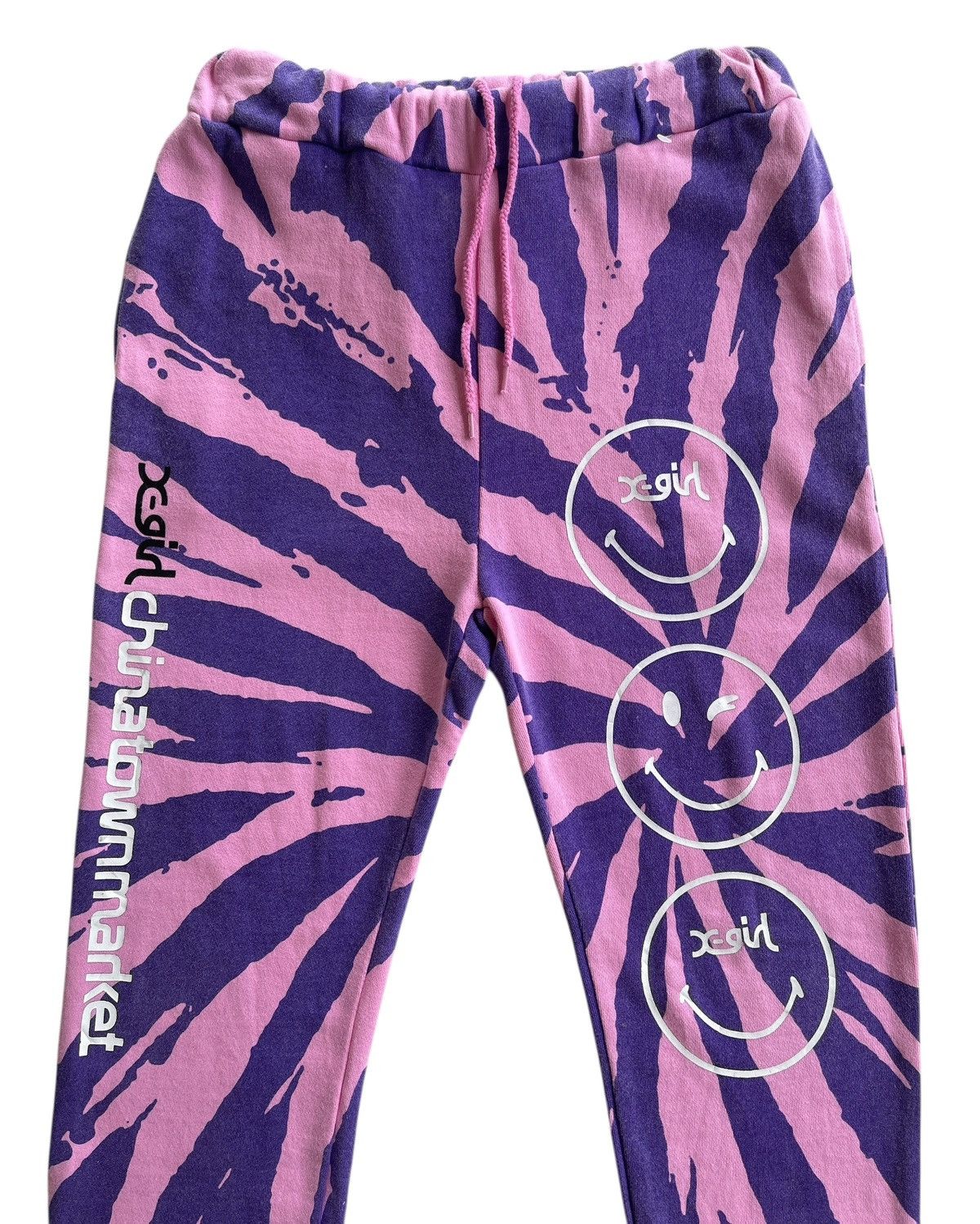 X-Girl X-Girl x Chinatown Market Smiley Collaboration Sweat Pants Size 30" / US 8 / IT 44 - 4 Thumbnail