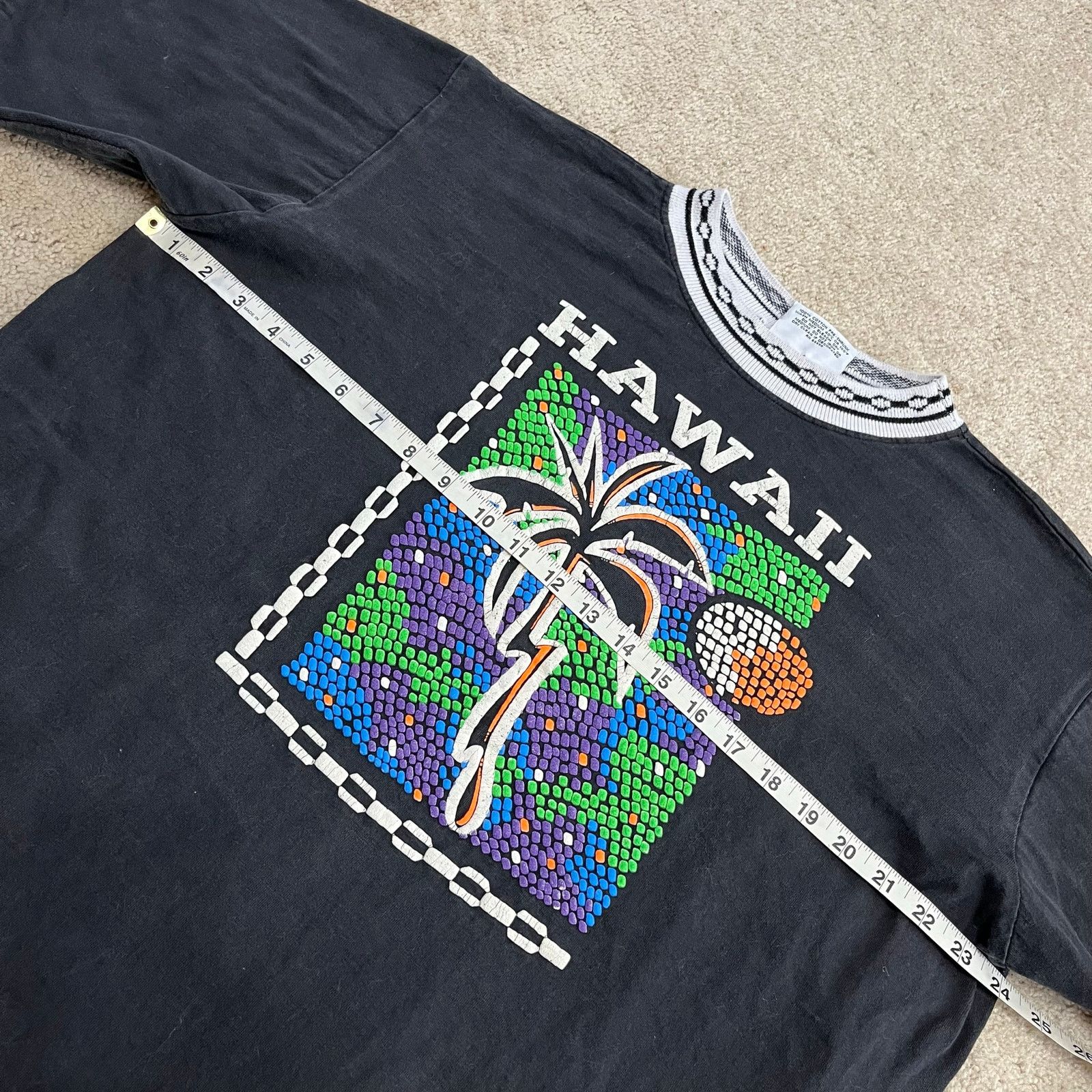Other Vintage Hawaii Palm Tree Graphic Black T-Shirt Large/XL Size US XL / EU 56 / 4 - 6 Thumbnail
