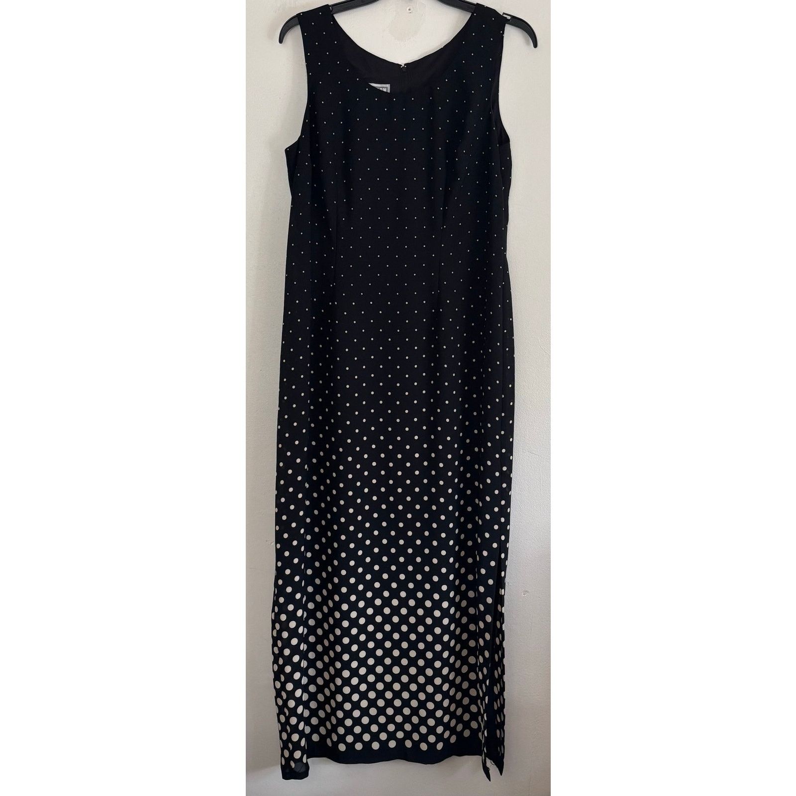 Other Dress Barn 2 Piece Black White Polka Dot Maxi Set 12 Size XL / US 12-14 / IT 48-50 - 4 Thumbnail