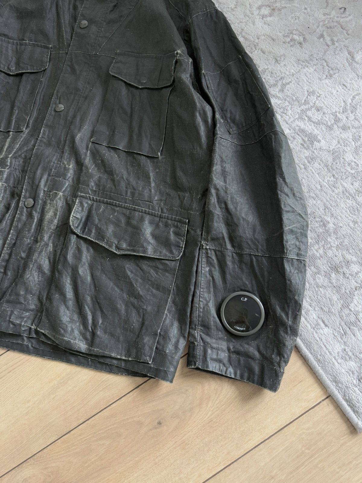 C.P. Company × Designer C.P. Company La mille plated linen google jacket XL military Size US XL / EU 56 / 4 - 3 Thumbnail